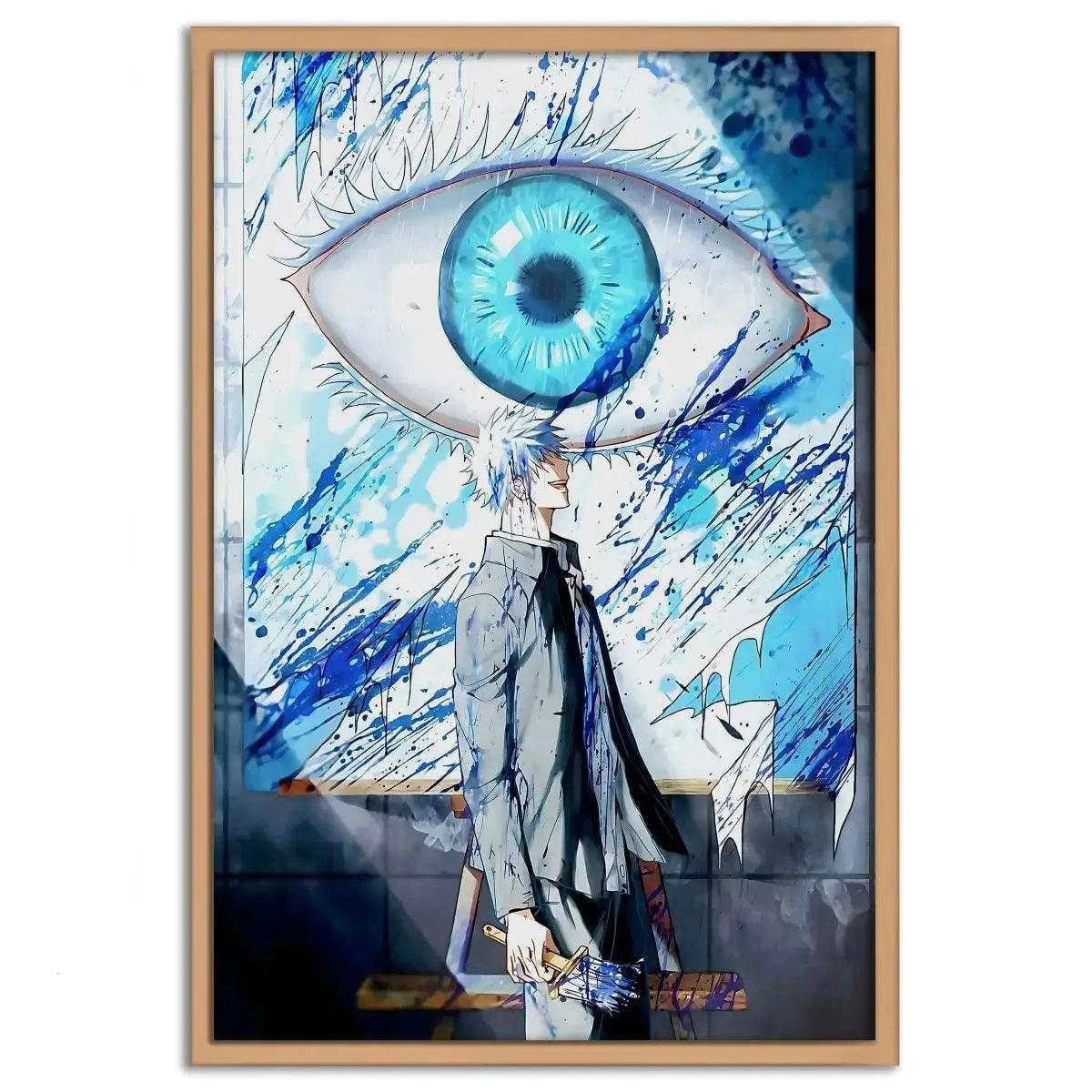 Gojo's Blue Eyes - Jujutsu Kaisen - Anime Leinwandbild SimpleCanvas Canvas