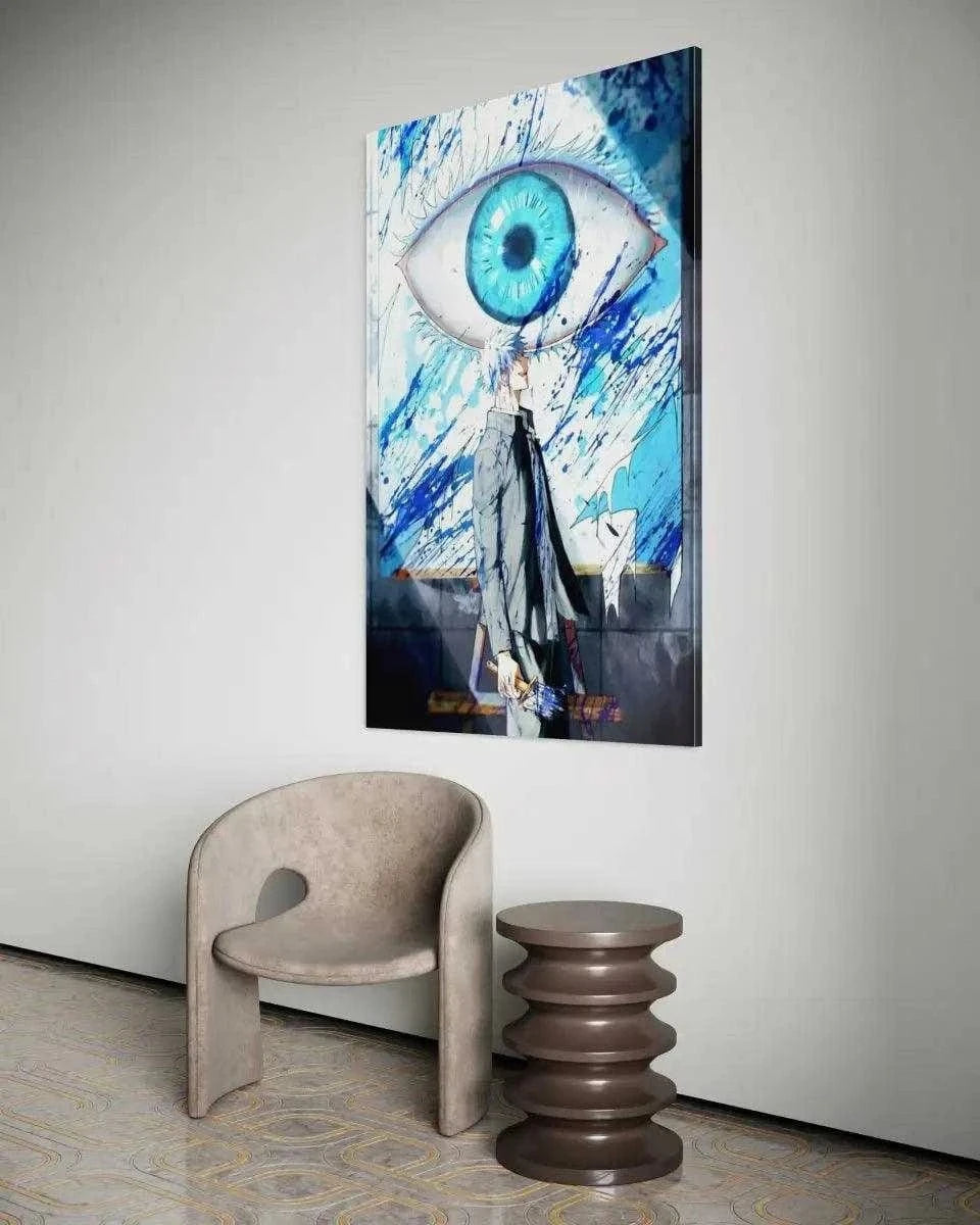Gojo's Blue Eyes - Jujutsu Kaisen - Anime Leinwandbild SimpleCanvas Canvas