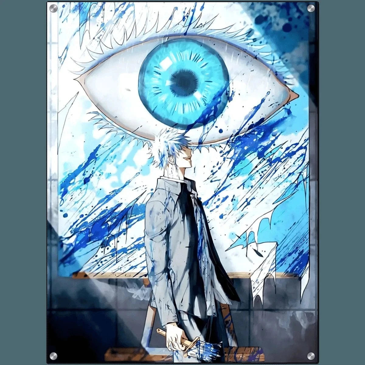 Gojo's Blue Eyes - Jujutsu Kaisen - Anime Leinwandbild SimpleCanvas Canvas