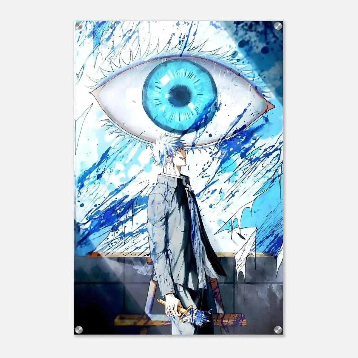 Gojo's Blue Eyes - Jujutsu Kaisen - Anime Leinwandbild SimpleCanvas Canvas