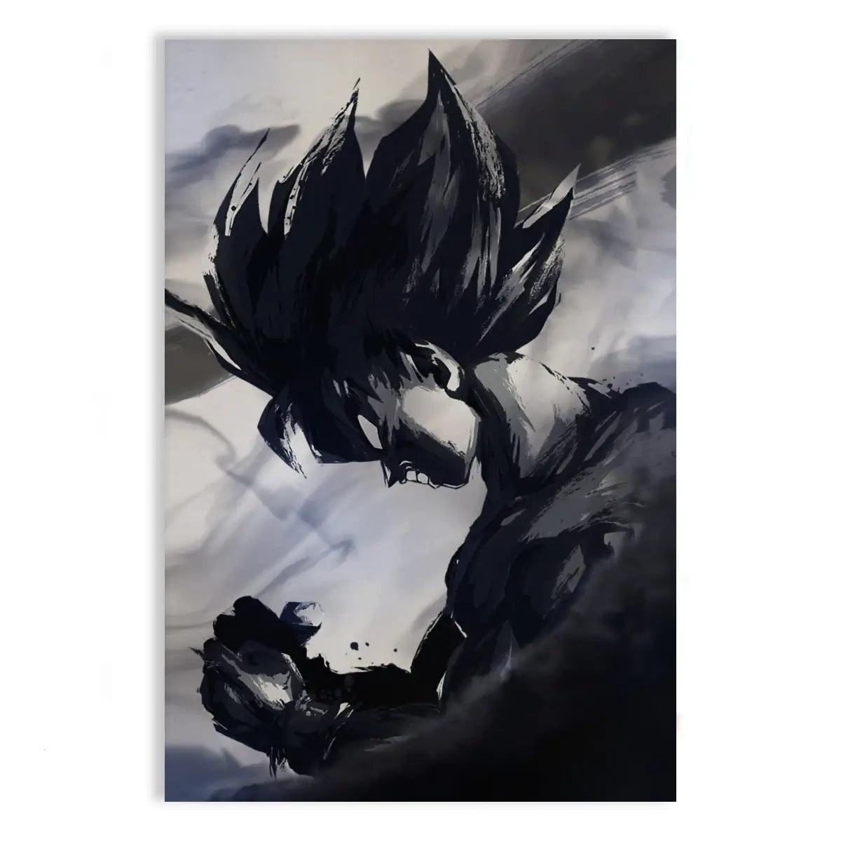 Goku Black and White - Dragon Ball - Anime Leinwandbild - - 120x160 cm 150x200 cm 20x30 cm 40x60 cm 60x90 cm 80x120 cm anime canvas anime fan gift anime wallart anime wallpaper anime wandbild black canvas dorm room decoration dragon ball son goku dragon ball wallart dragon ball wallpaper Foto auf Leinwand goku wallart home decor leinwandbilder leinwanddeko man cave decoration picture son goku rage teen bedroom decoration wall art wandbilder white