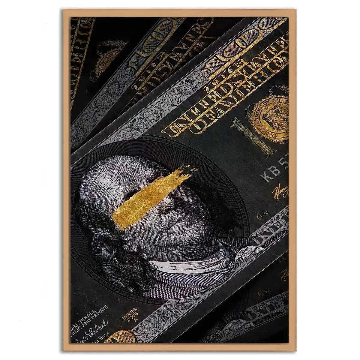 Golden Note - Leinwandbild Luxuriös SimpleCanvas Canvas