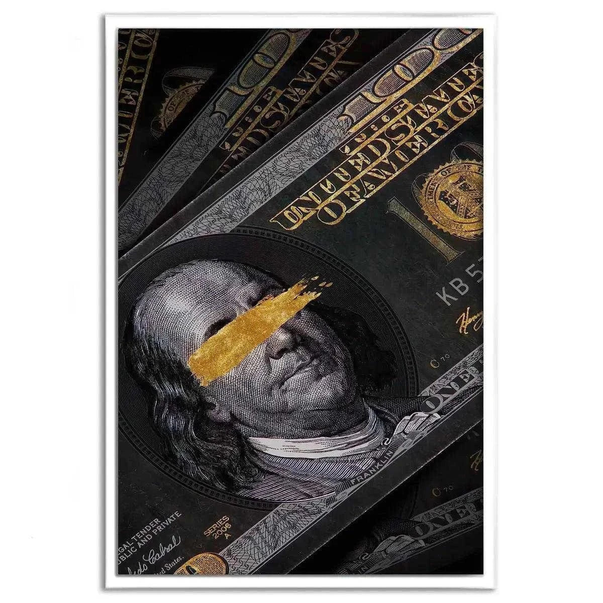 Golden Note - Leinwandbild Luxuriös SimpleCanvas Canvas