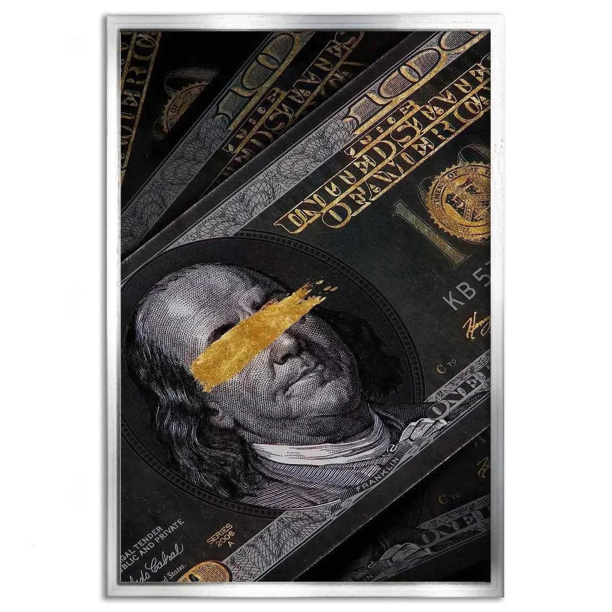 Golden Note - Leinwandbild Luxuriös SimpleCanvas Canvas