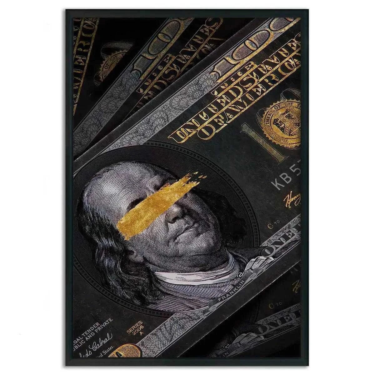 Golden Note - Leinwandbild Luxuriös SimpleCanvas Canvas