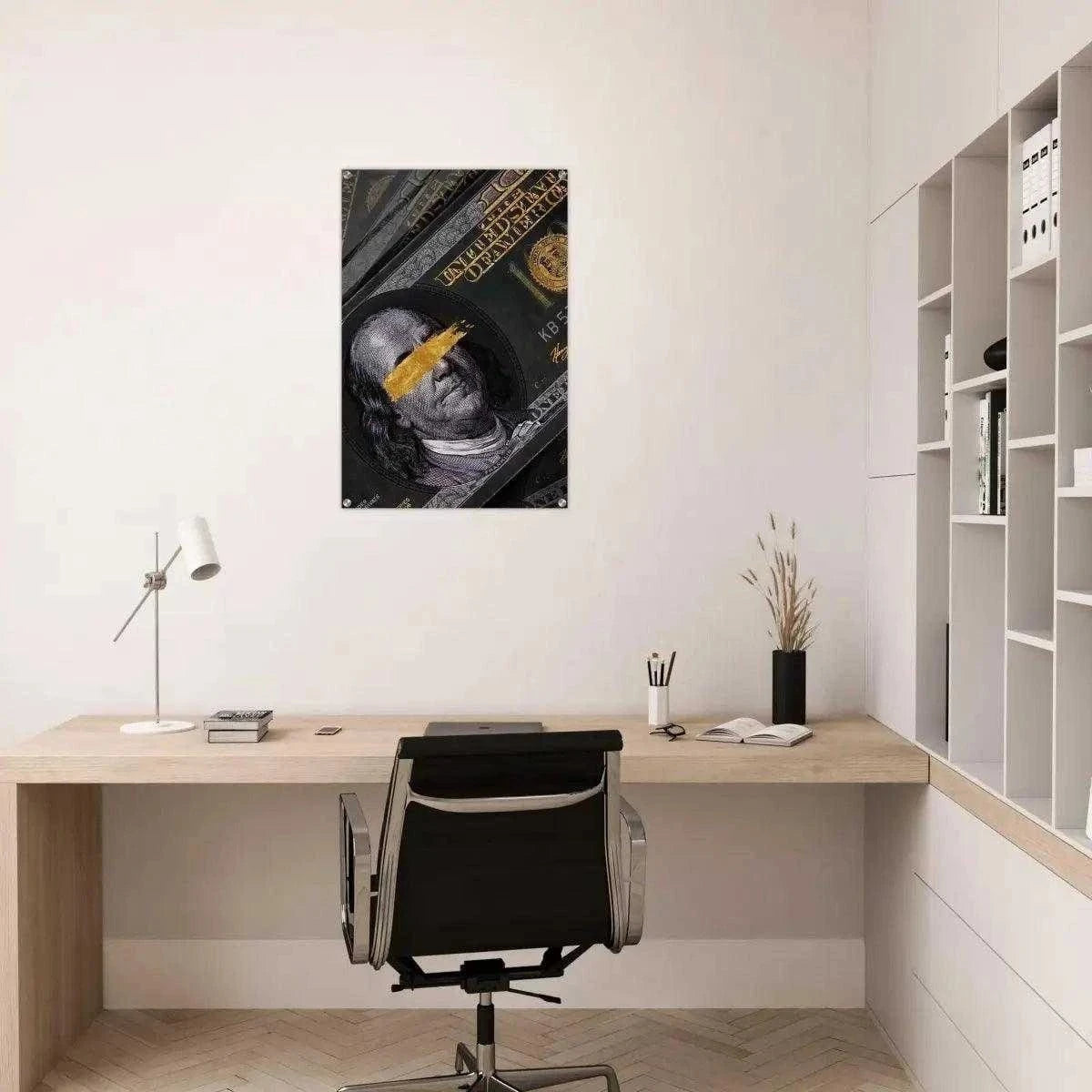 Golden Note - Leinwandbild Luxuriös SimpleCanvas Canvas