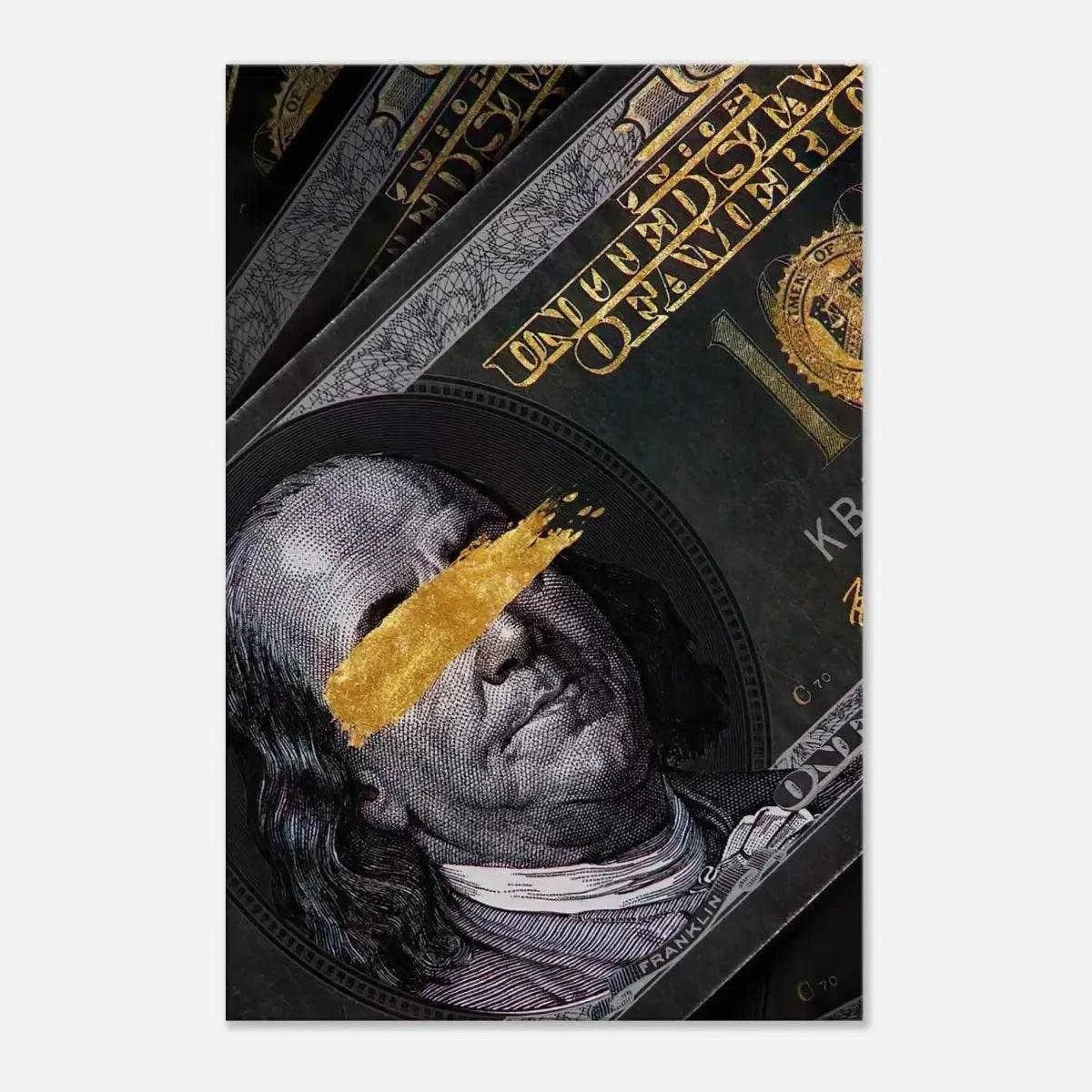 Golden Note - Leinwandbild Luxuriös SimpleCanvas Canvas