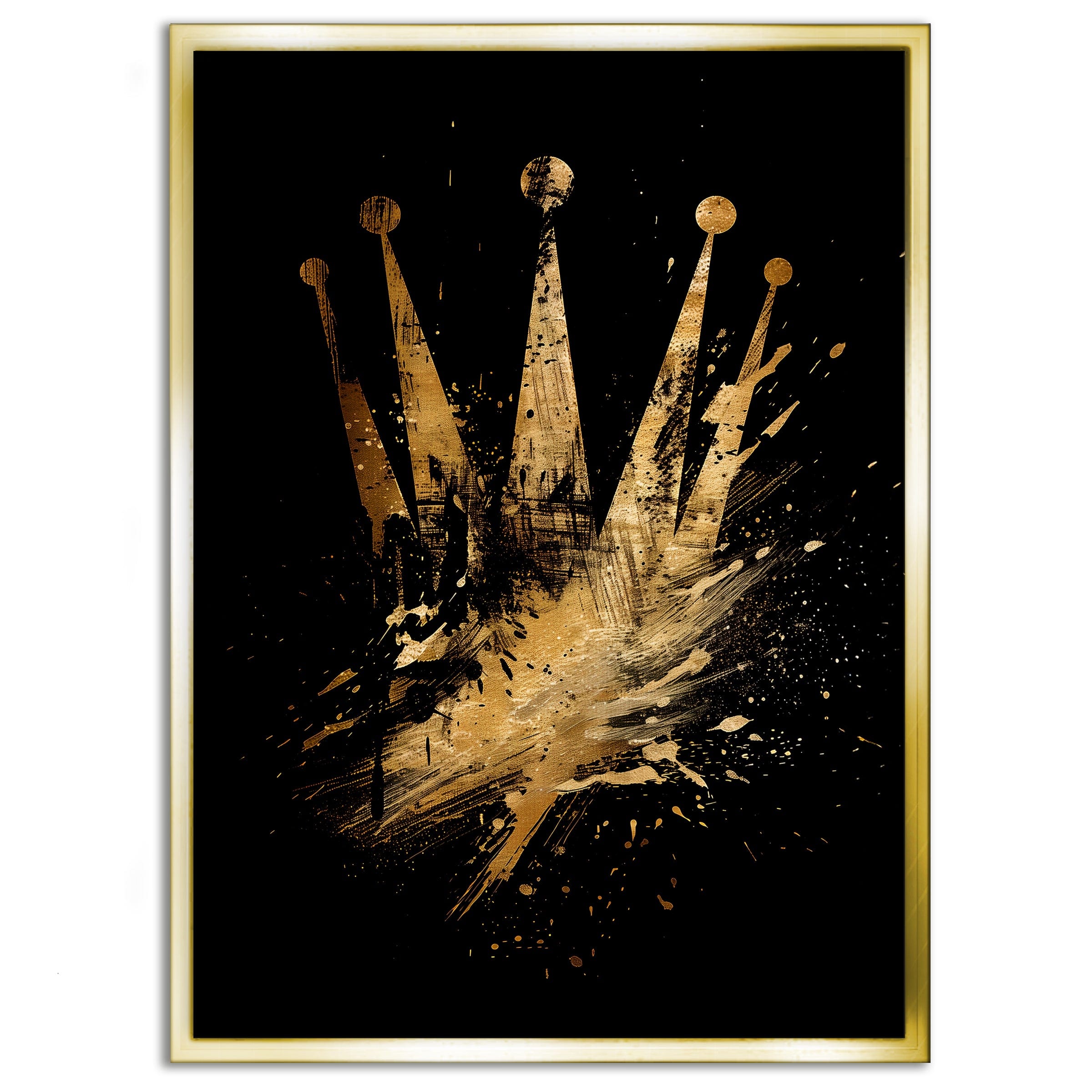 Golden Rolex - Leinwandbild Pop Art / Luxuriös SimpleCanvas Canvas