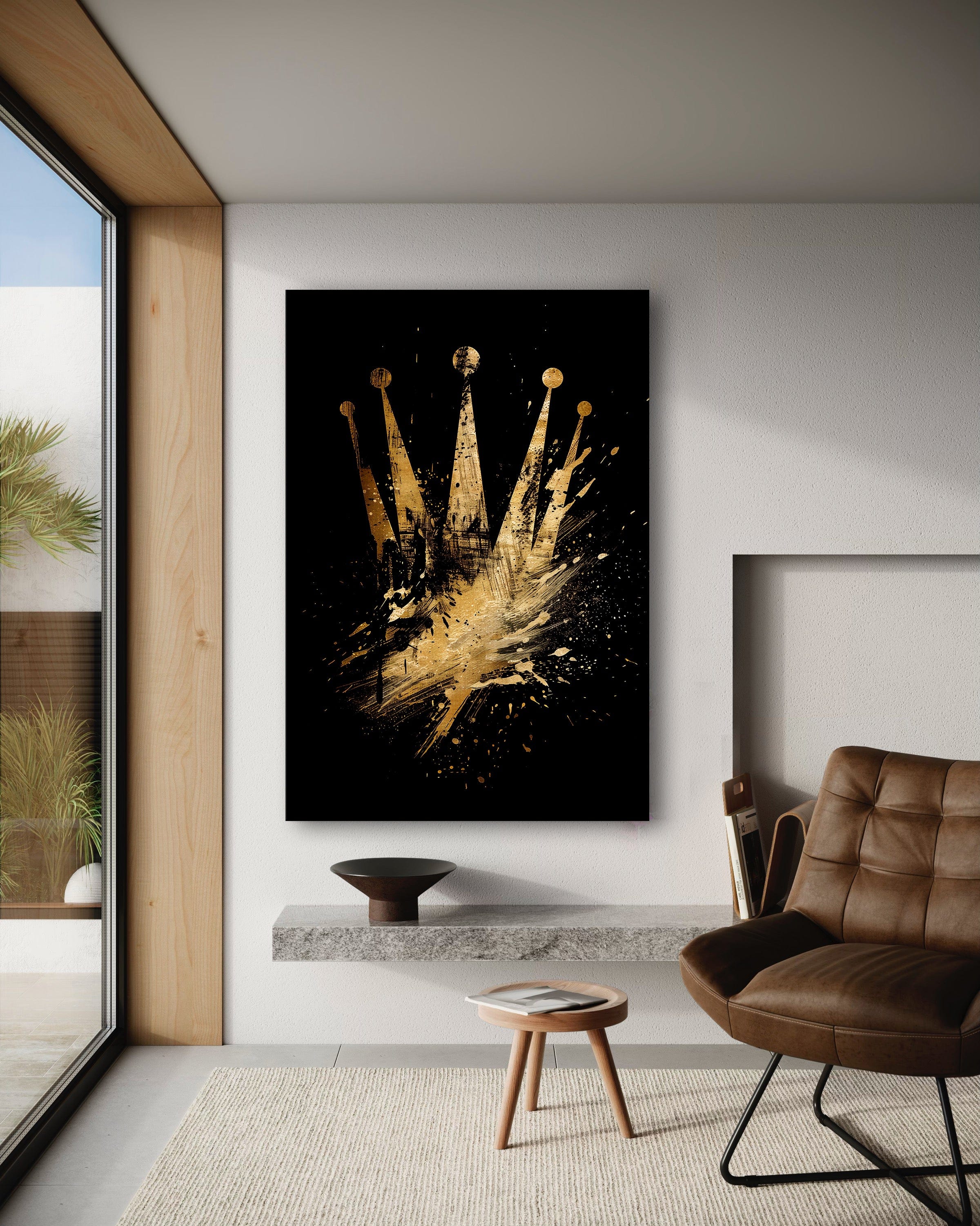 Golden Rolex - Leinwandbild Pop Art / Luxuriös SimpleCanvas Canvas