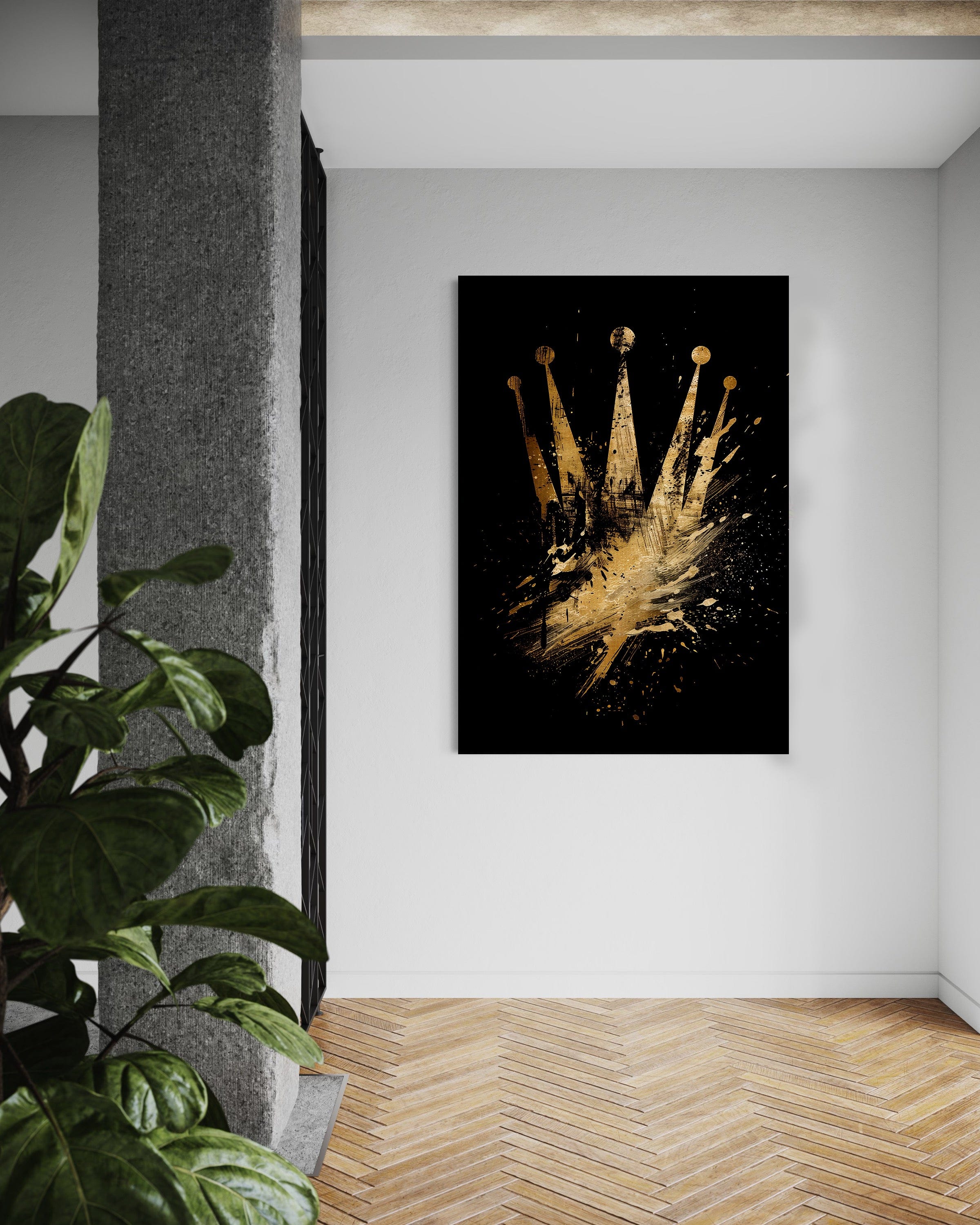 Golden Rolex - Leinwandbild Pop Art / Luxuriös SimpleCanvas Canvas