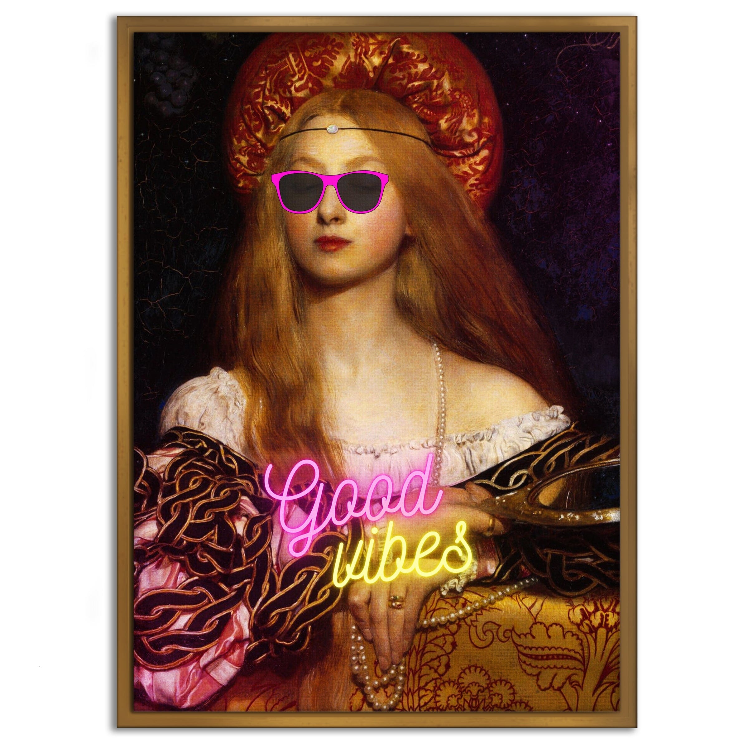 Good Vibes - Leinwandbild Quotes SimpleCanvas Canvas