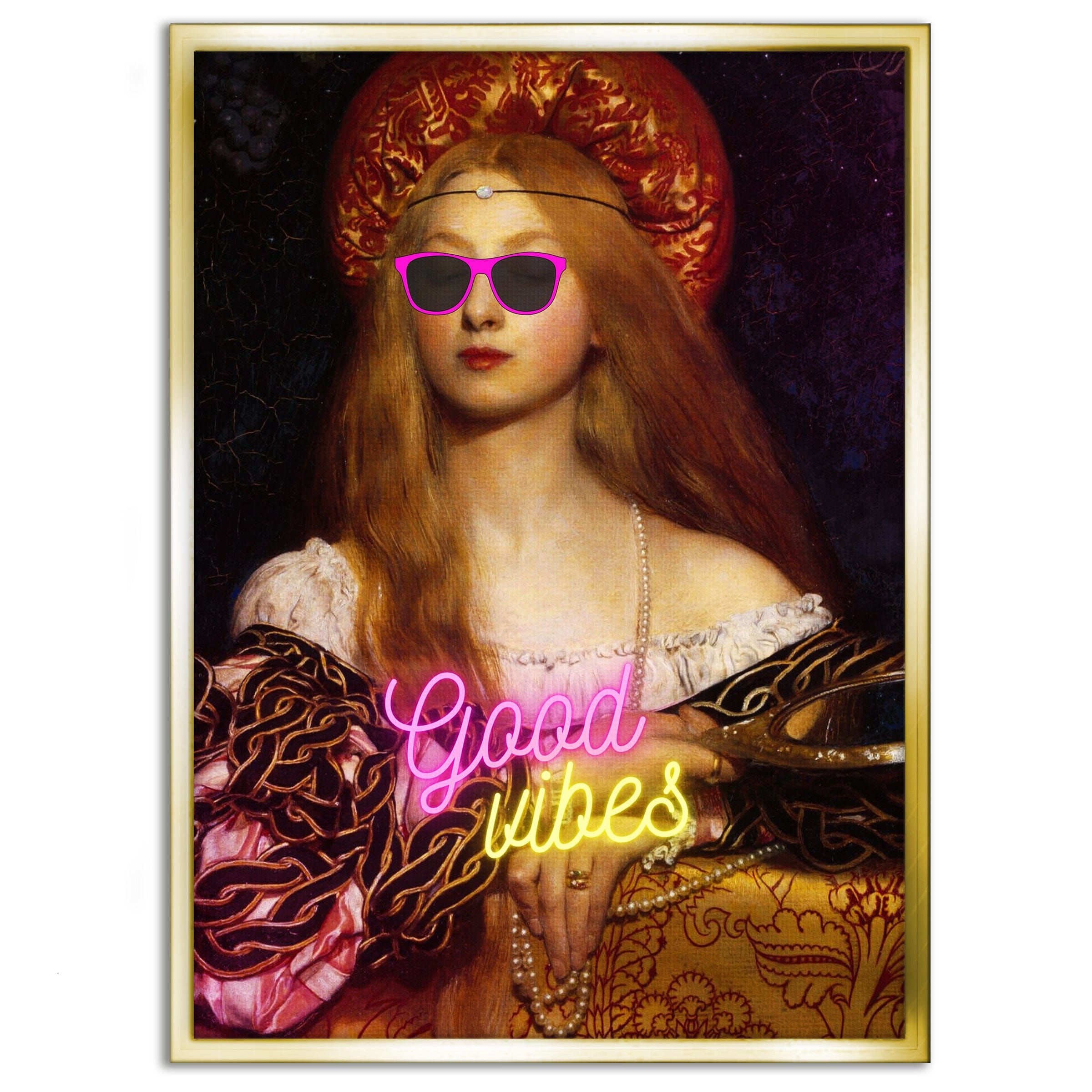 Good Vibes - Leinwandbild Quotes SimpleCanvas Canvas