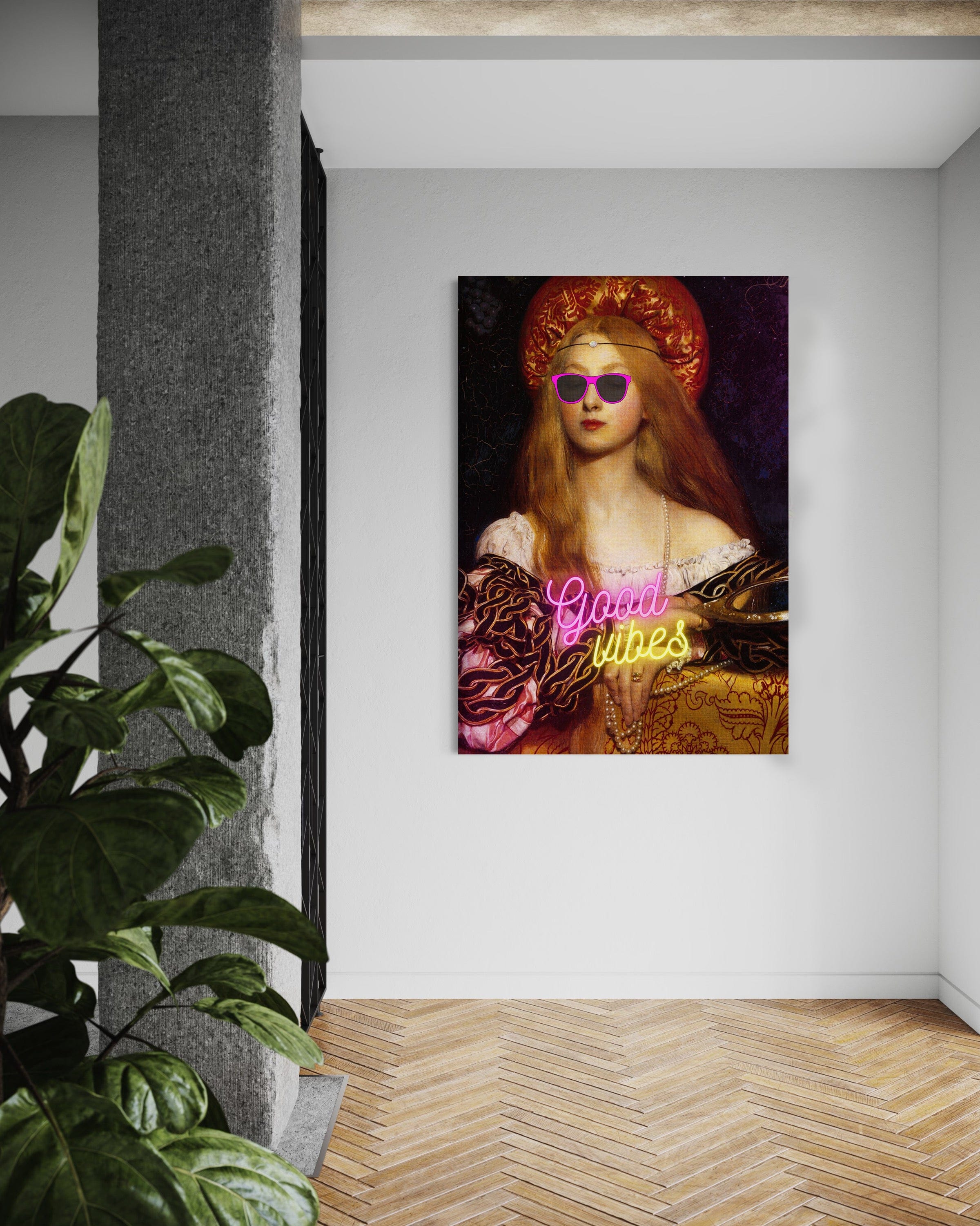 Good Vibes - Leinwandbild Quotes SimpleCanvas Canvas