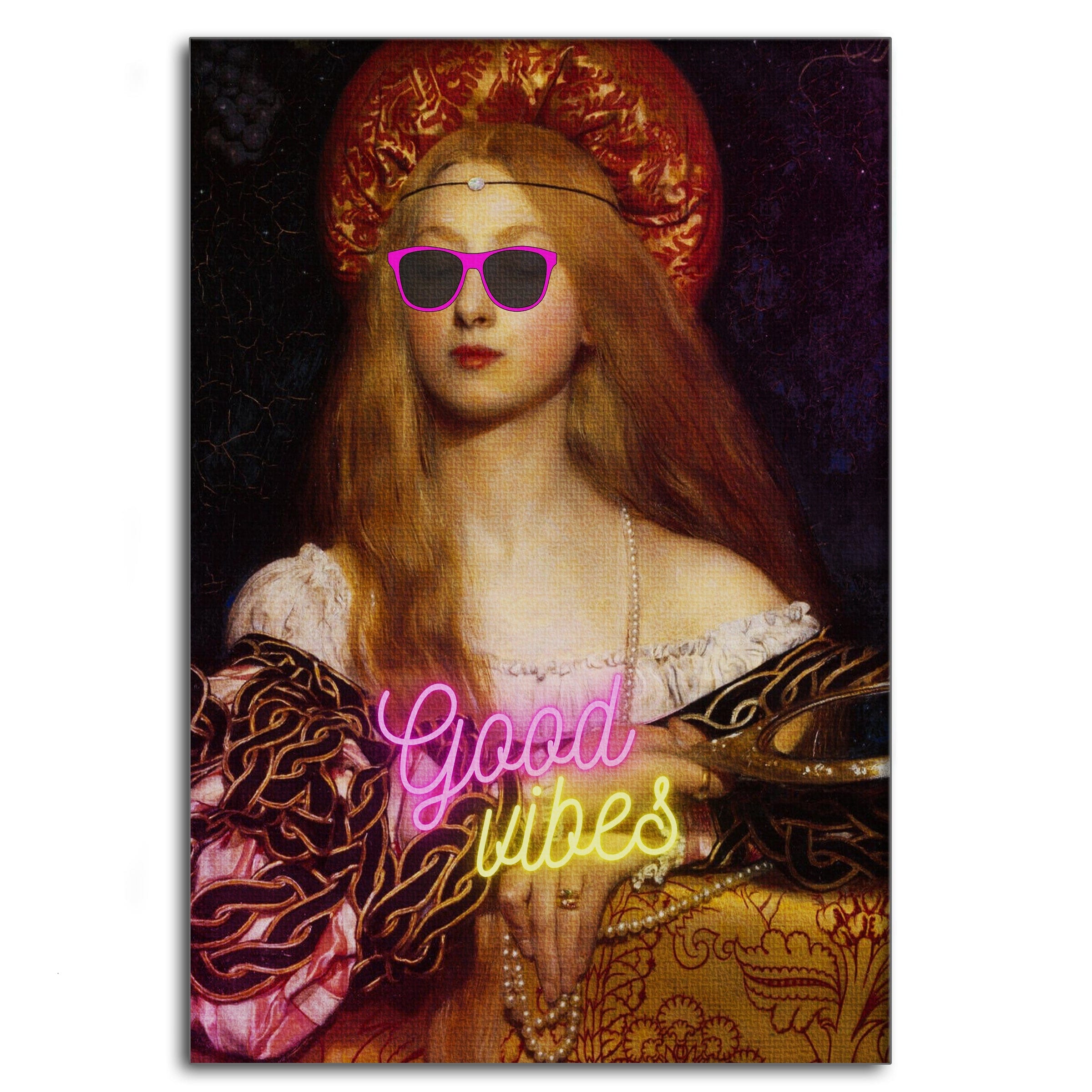 Good Vibes - Leinwandbild Quotes SimpleCanvas Canvas