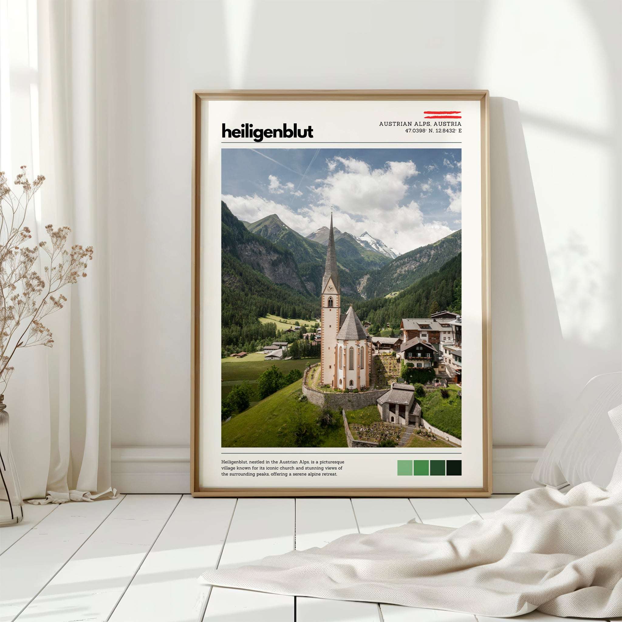 Heiligenblut Print – Austrian Alps Chamonix Prints Portrait Orientation