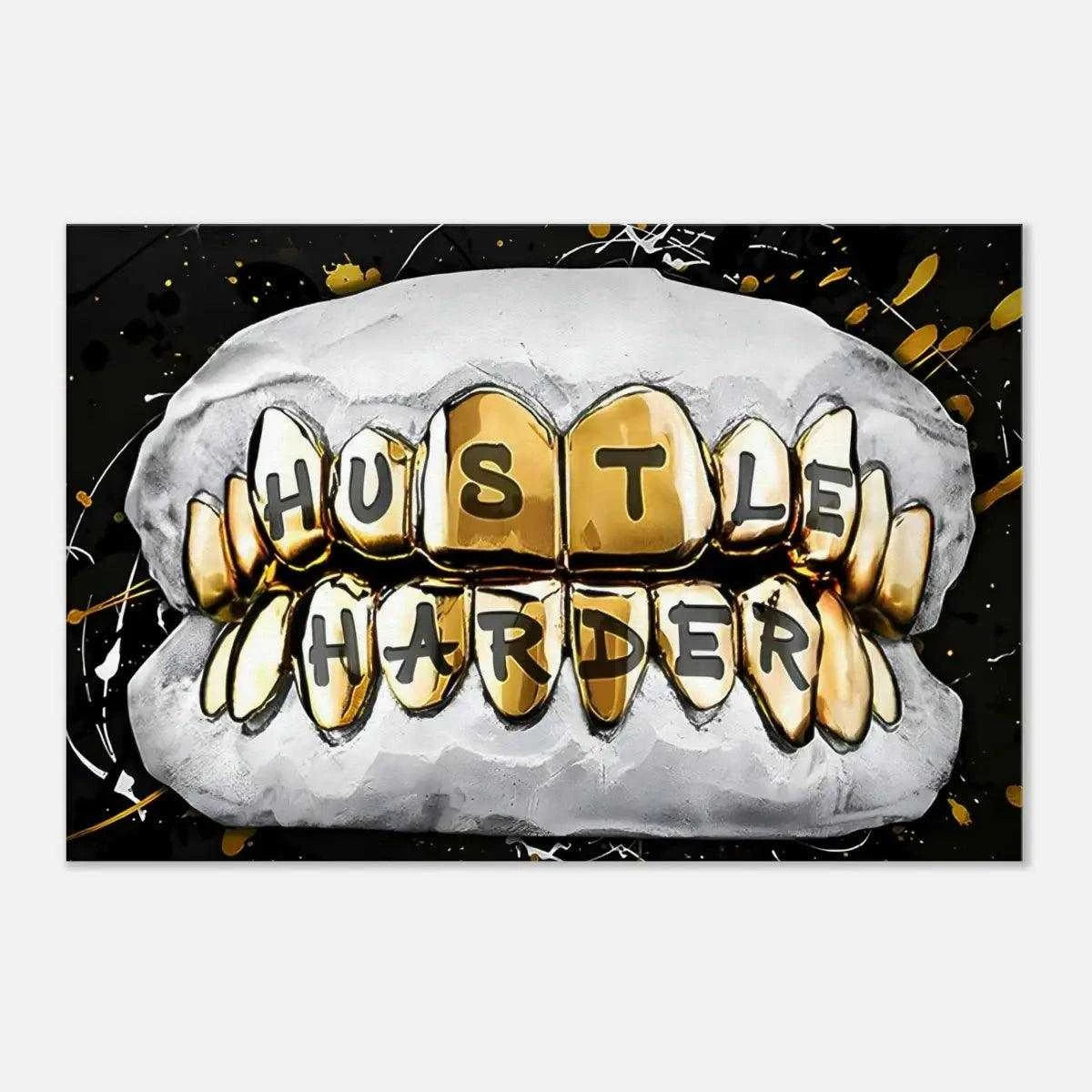 Hustle Harder - Leinwandbild Motivation - - 120x160 cm 150x200 cm 20x30 cm 40x60 cm 60x90 cm 80x120 cm auto wandbilder canvas canvas art contemporary edgy Foto auf Leinwand Home Decor leinwandbilder leinwandbilder luxuriös leinwandbilder motivation leinwanddeko luxury canvas luxury wall art metallic design mindset canvas motivation canvas motivation wandbild motivational Sublimation Sublimation Designs Tumbler Design wall art wandbilder