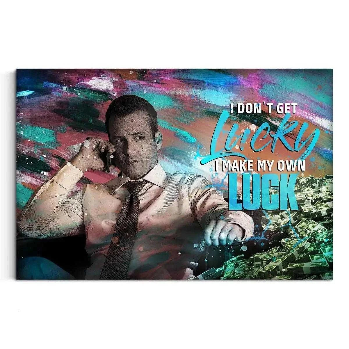 I make my own luck - Leinwandbild Motivation SimpleCanvas Canvas