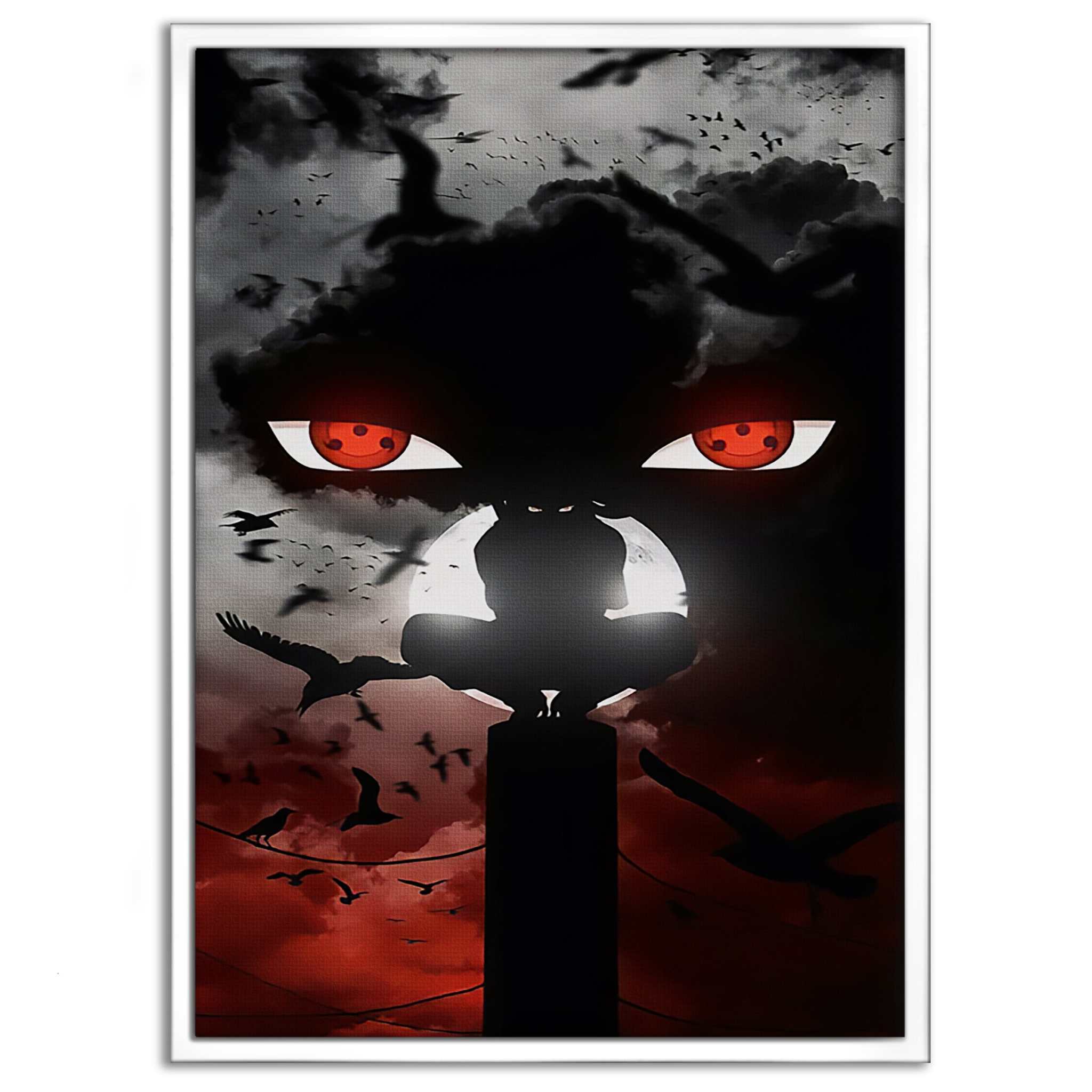 Itachi's Bloody Night - Anime Leinwandbild SimpleCanvas Canvas