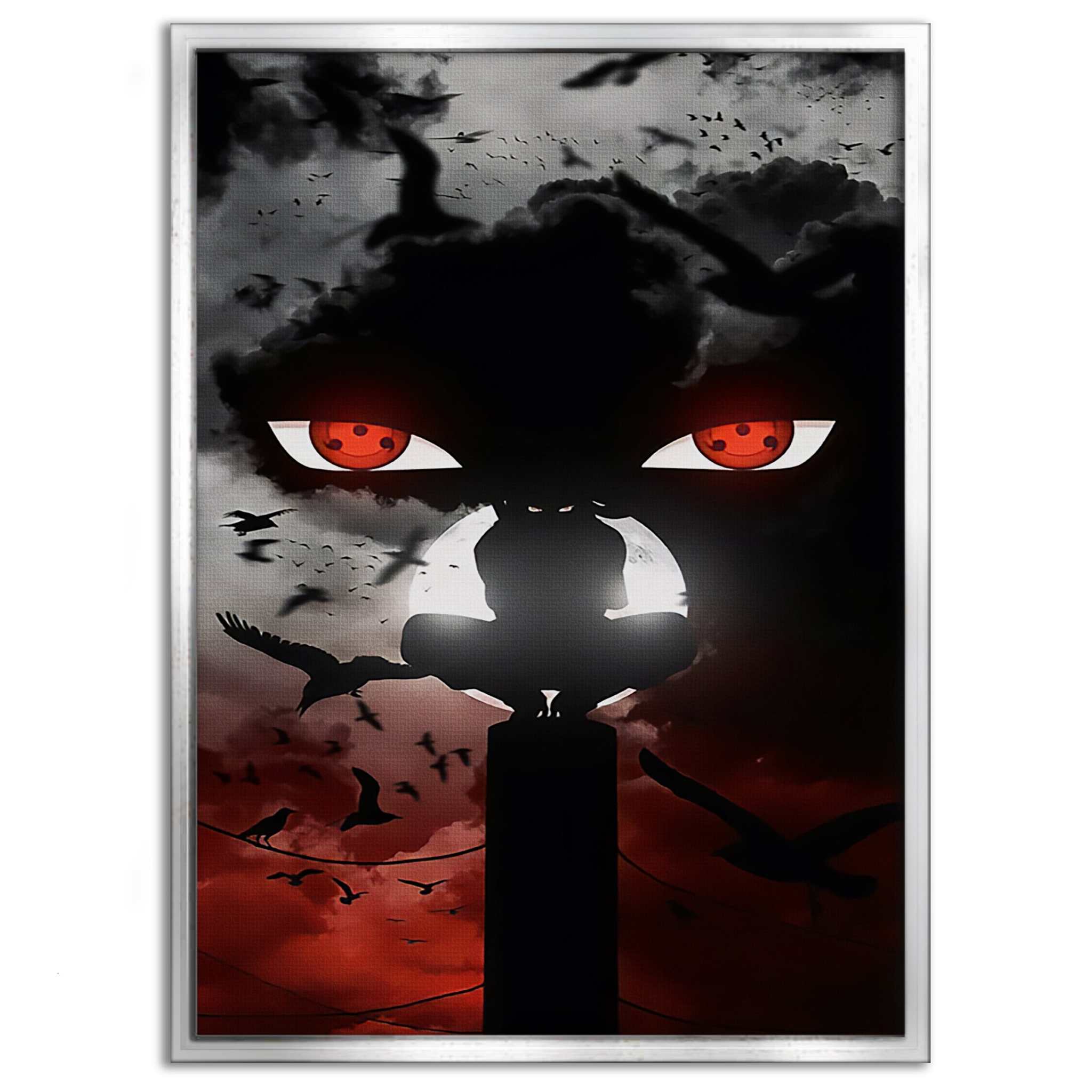 Itachi's Bloody Night - Anime Leinwandbild SimpleCanvas Canvas