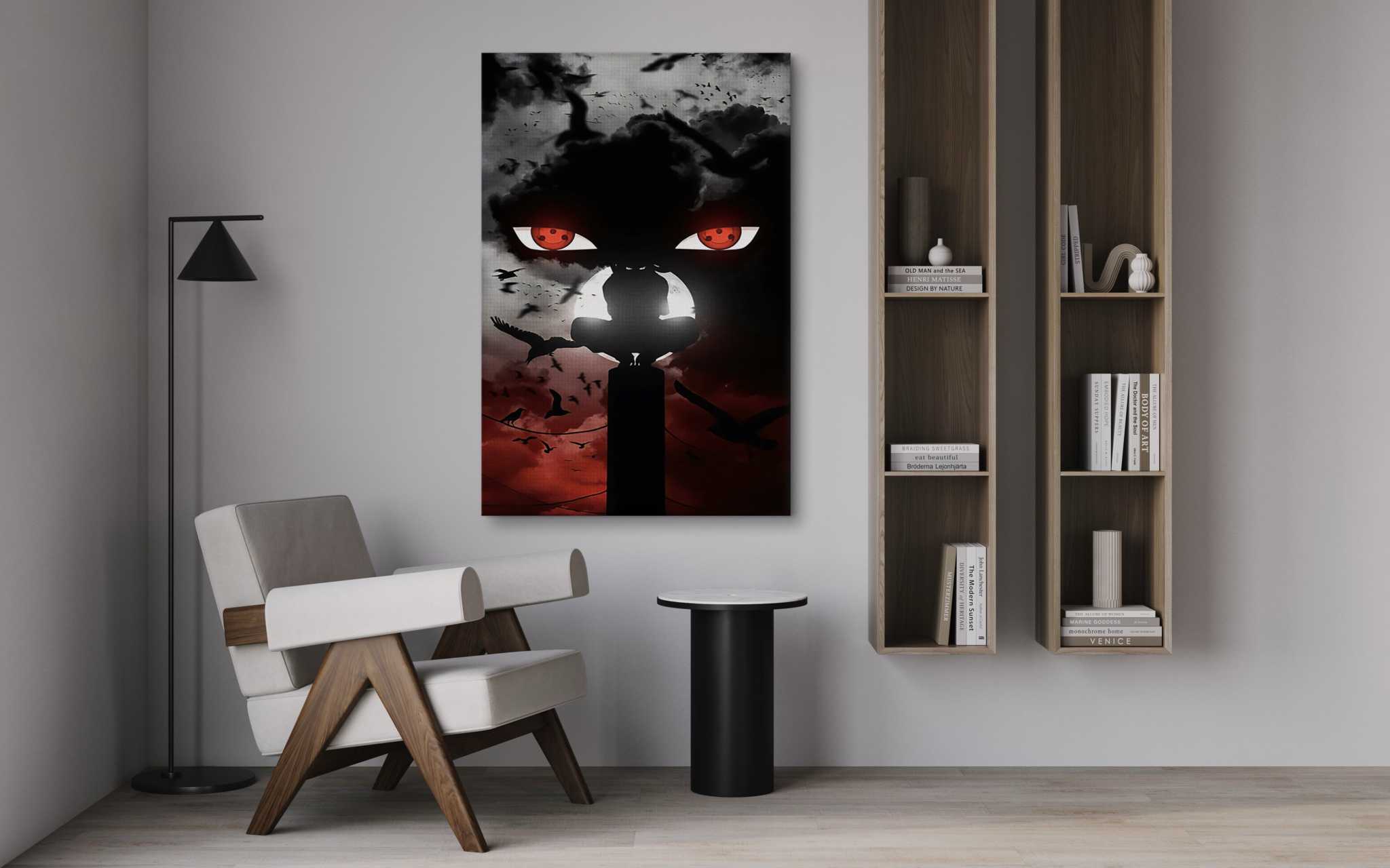 Itachi's Bloody Night - Anime Leinwandbild SimpleCanvas Canvas