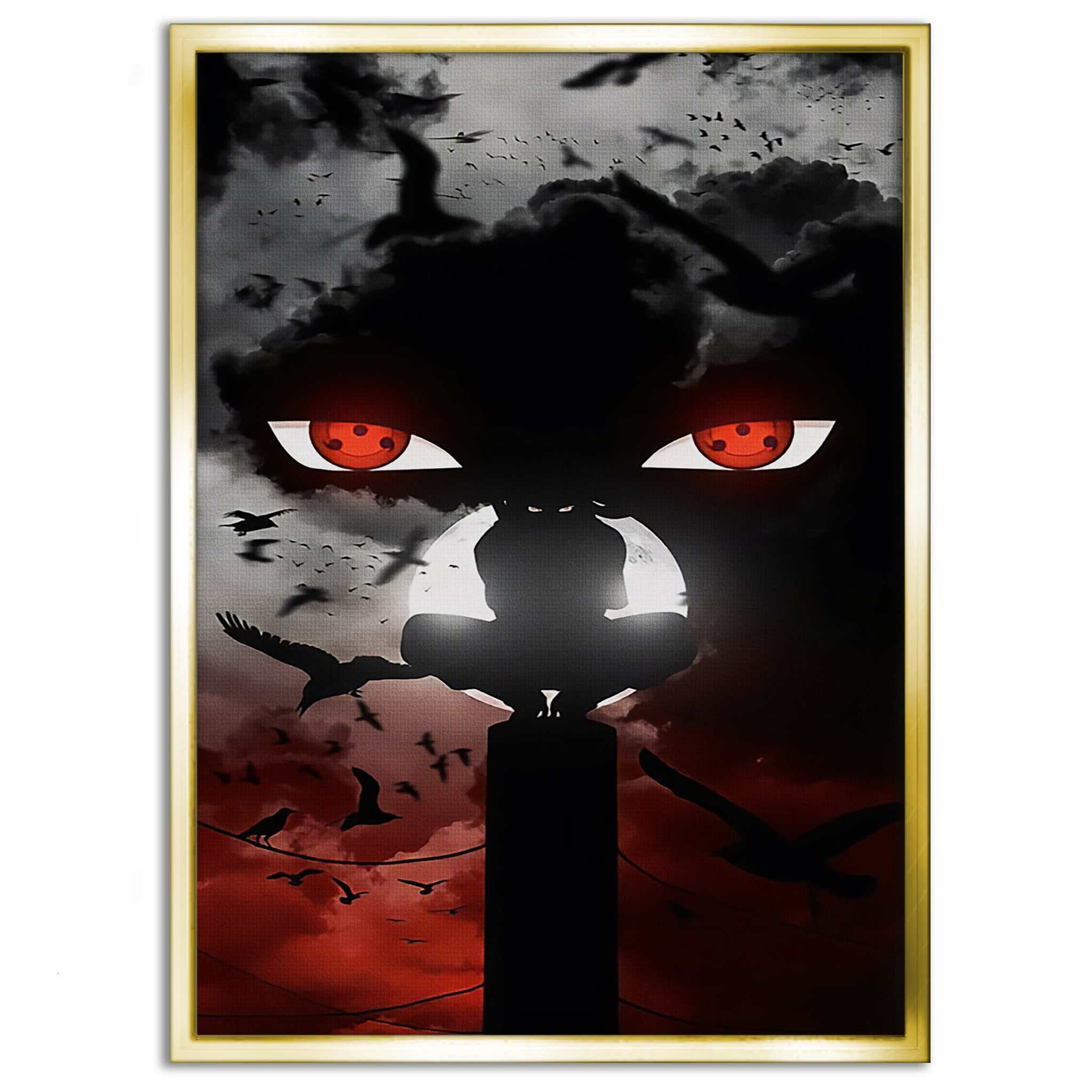 Itachi's Bloody Night - Anime Leinwandbild SimpleCanvas Canvas