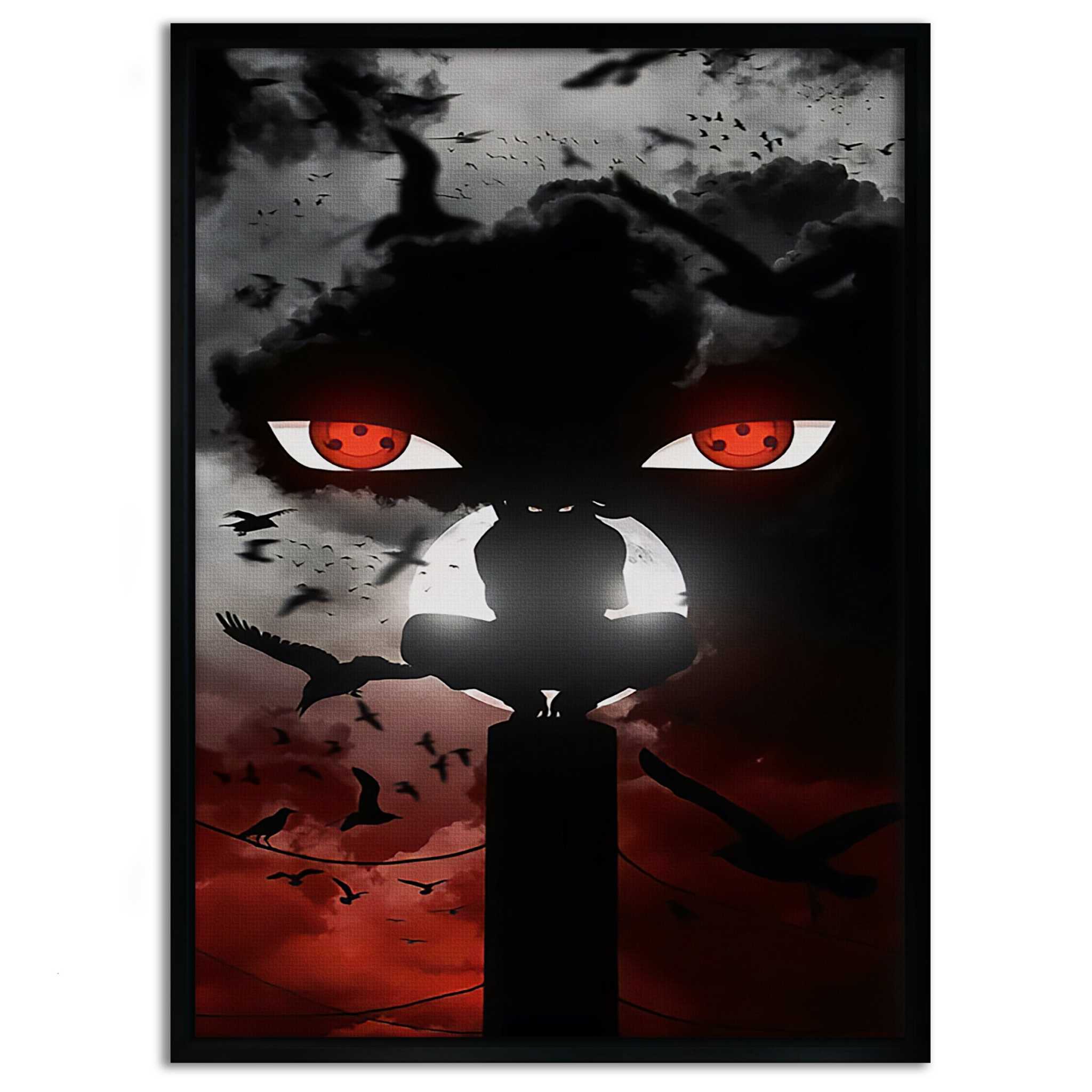 Itachi's Bloody Night - Anime Leinwandbild SimpleCanvas Canvas