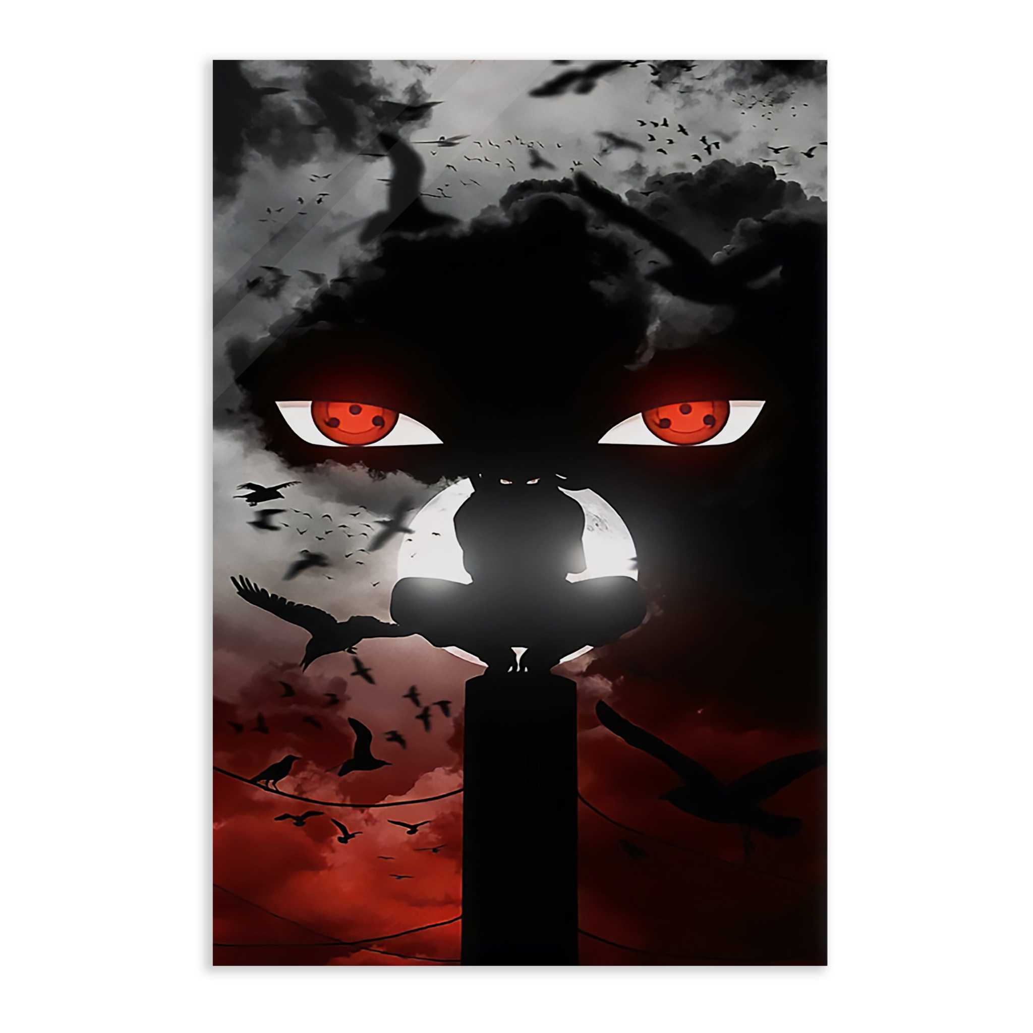 Itachi's Bloody Night - Anime Leinwandbild SimpleCanvas Canvas