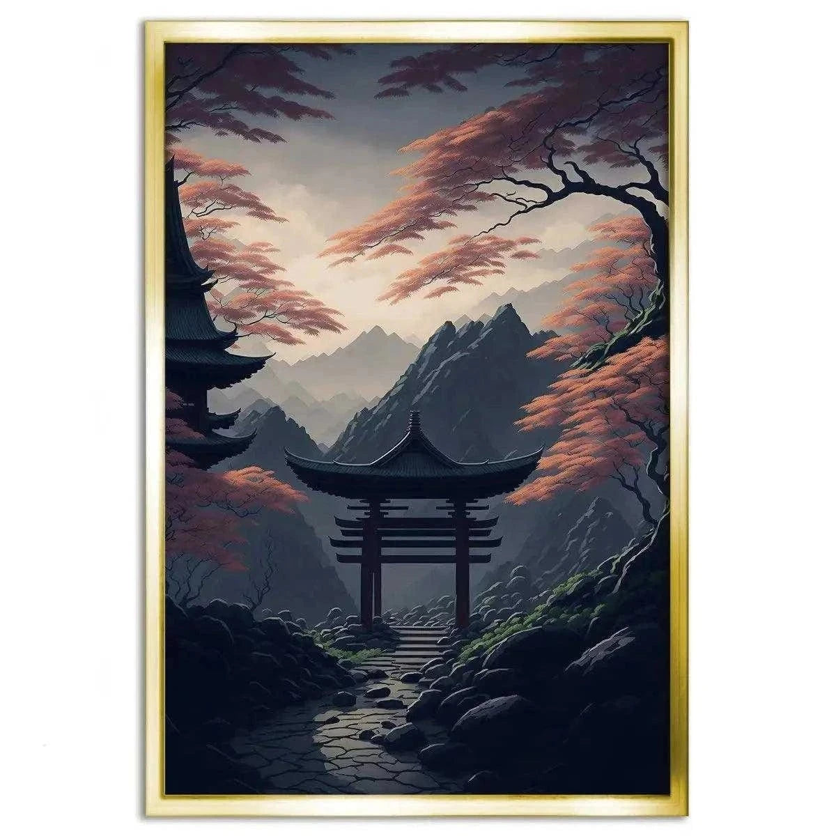 Japanischer Shrine - Leinwandbild Japanisch SimpleCanvas Canvas