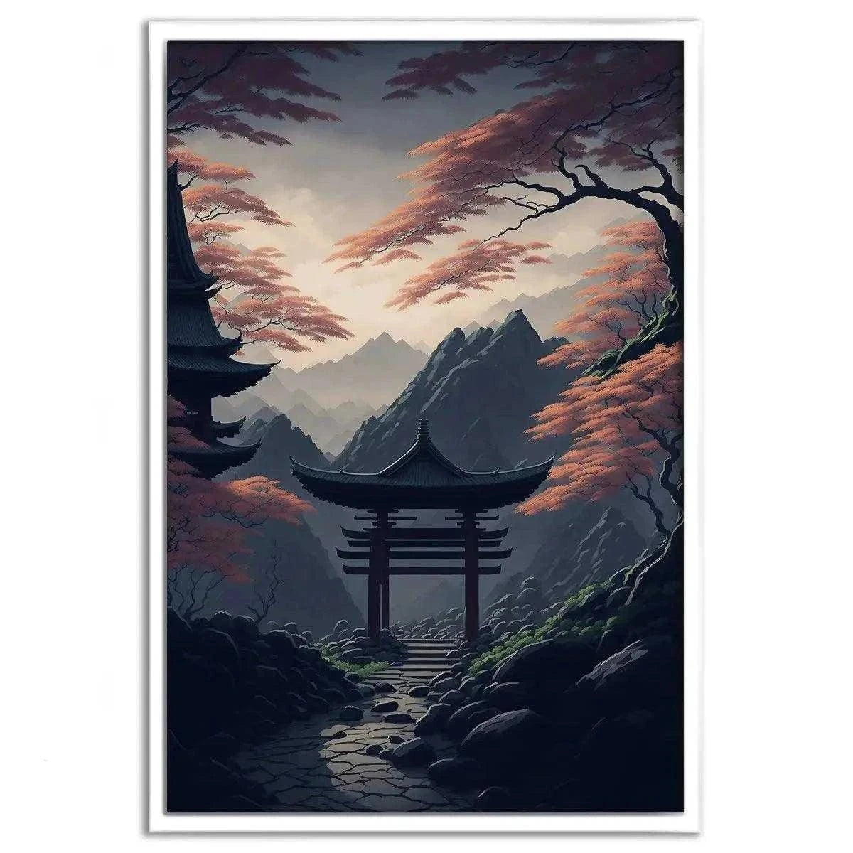 Japanischer Shrine - Leinwandbild Japanisch SimpleCanvas Canvas