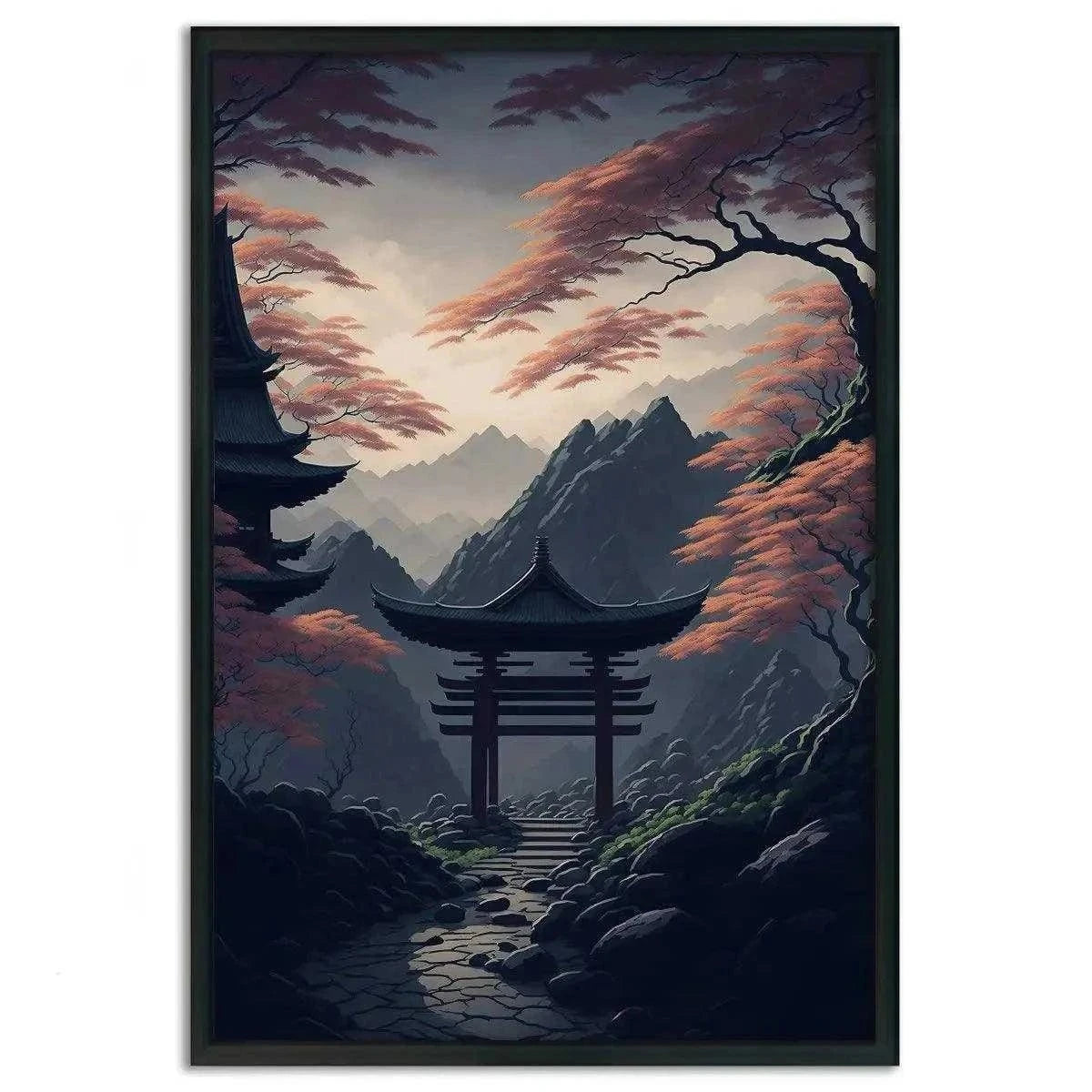 Japanischer Shrine - Leinwandbild Japanisch SimpleCanvas Canvas
