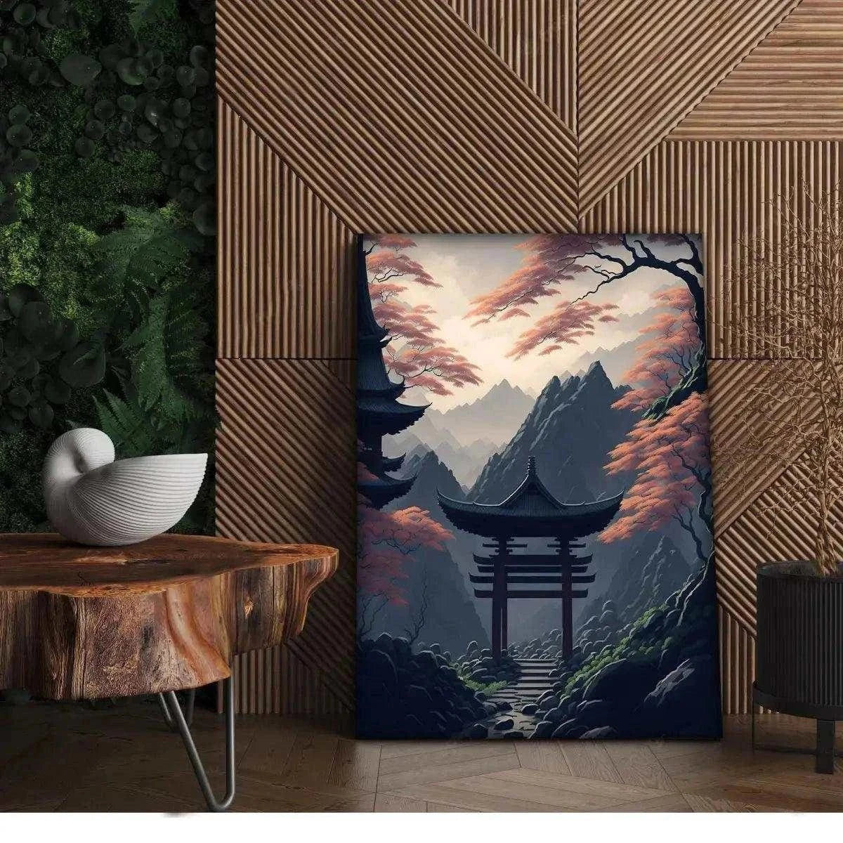Japanischer Shrine - Leinwandbild Japanisch SimpleCanvas Canvas