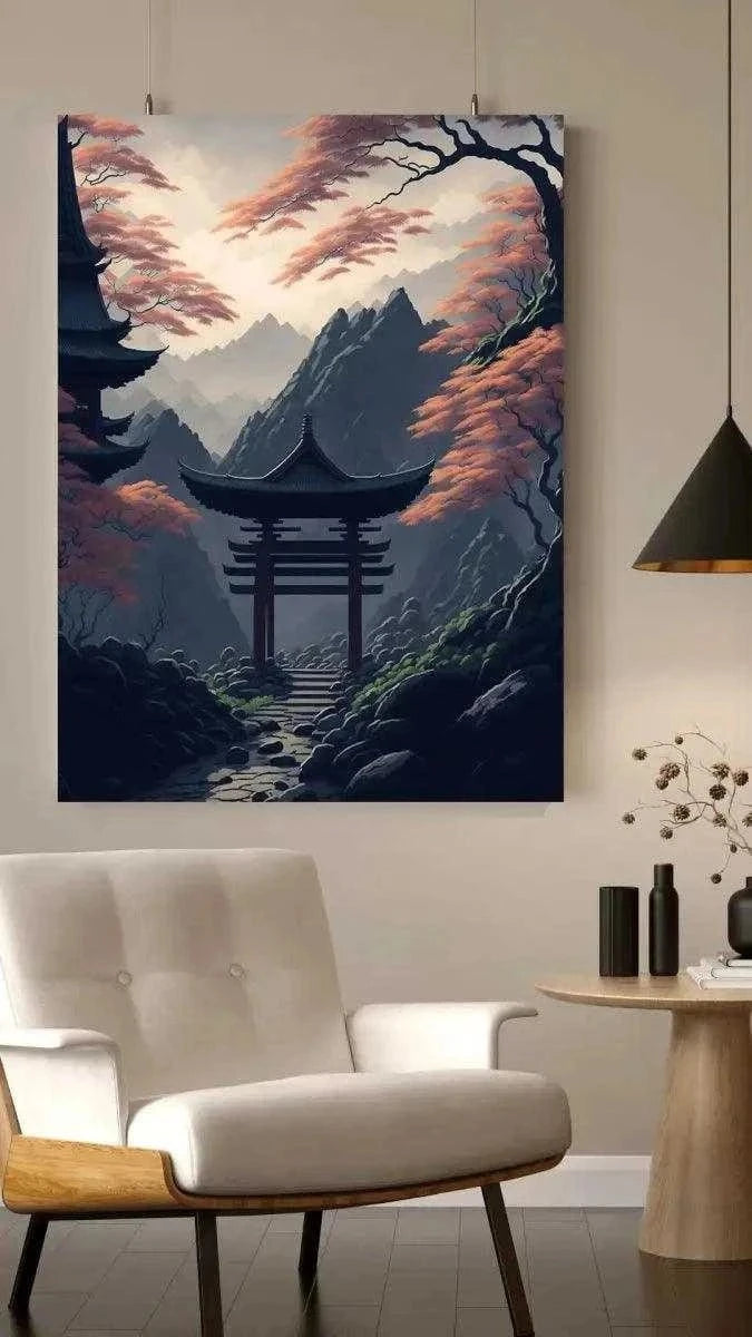 Japanischer Shrine - Leinwandbild Japanisch SimpleCanvas Canvas