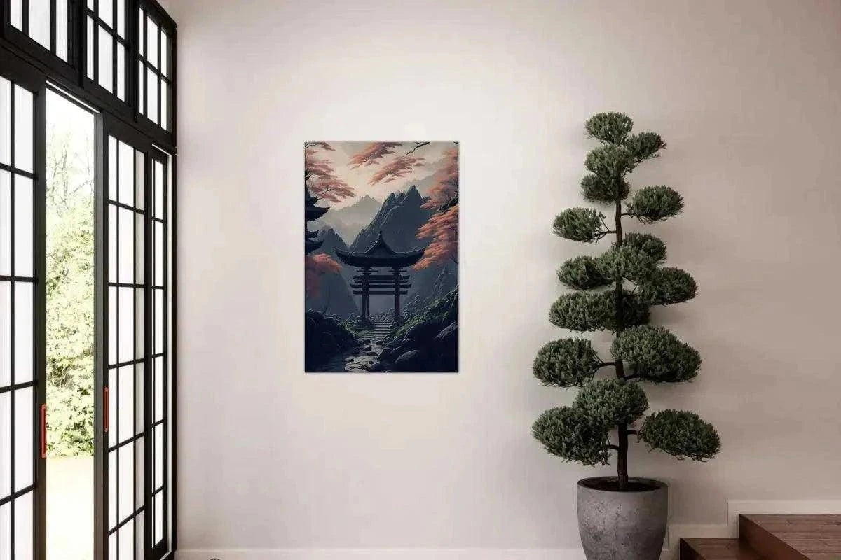Japanischer Shrine - Leinwandbild Japanisch SimpleCanvas Canvas