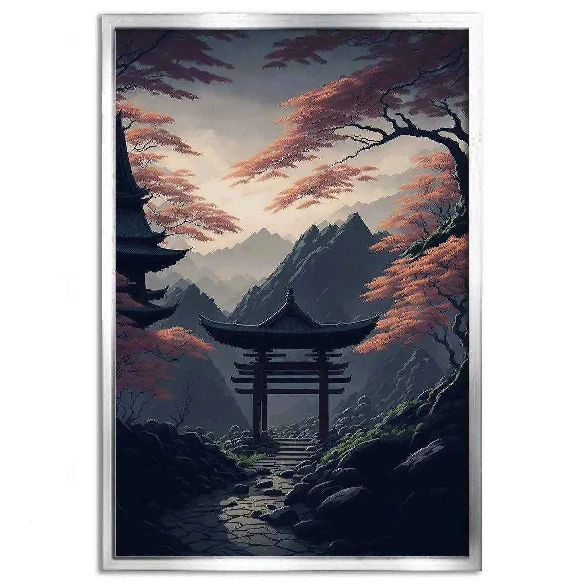 Japanischer Shrine - Leinwandbild Japanisch SimpleCanvas Canvas