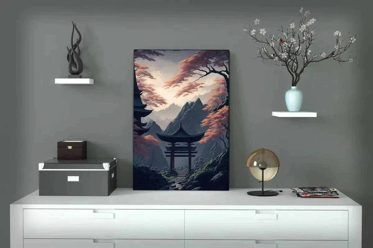 Japanischer Shrine - Leinwandbild Japanisch SimpleCanvas Canvas