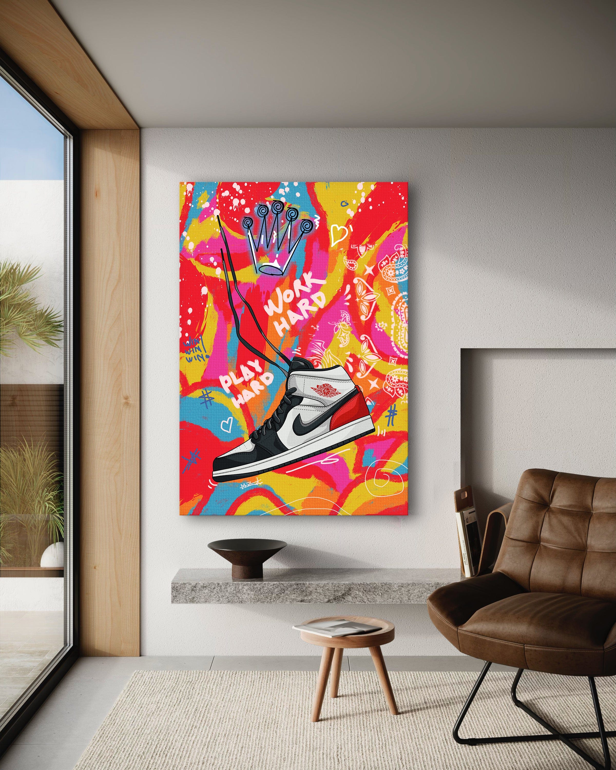 Jordans MJ - Leinwandbild Pop Art Mildwords Canvas