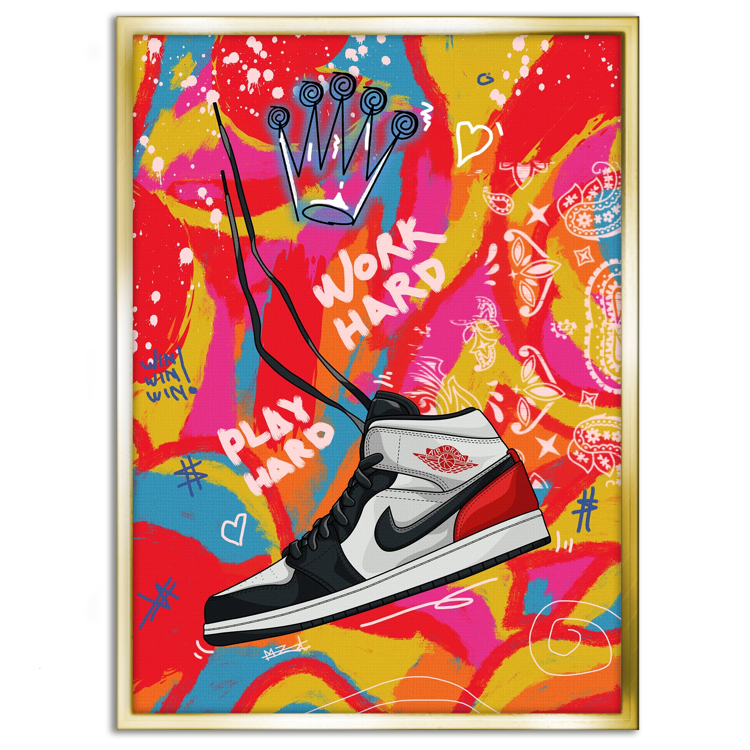 Jordans MJ - Leinwandbild Pop Art Mildwords Canvas