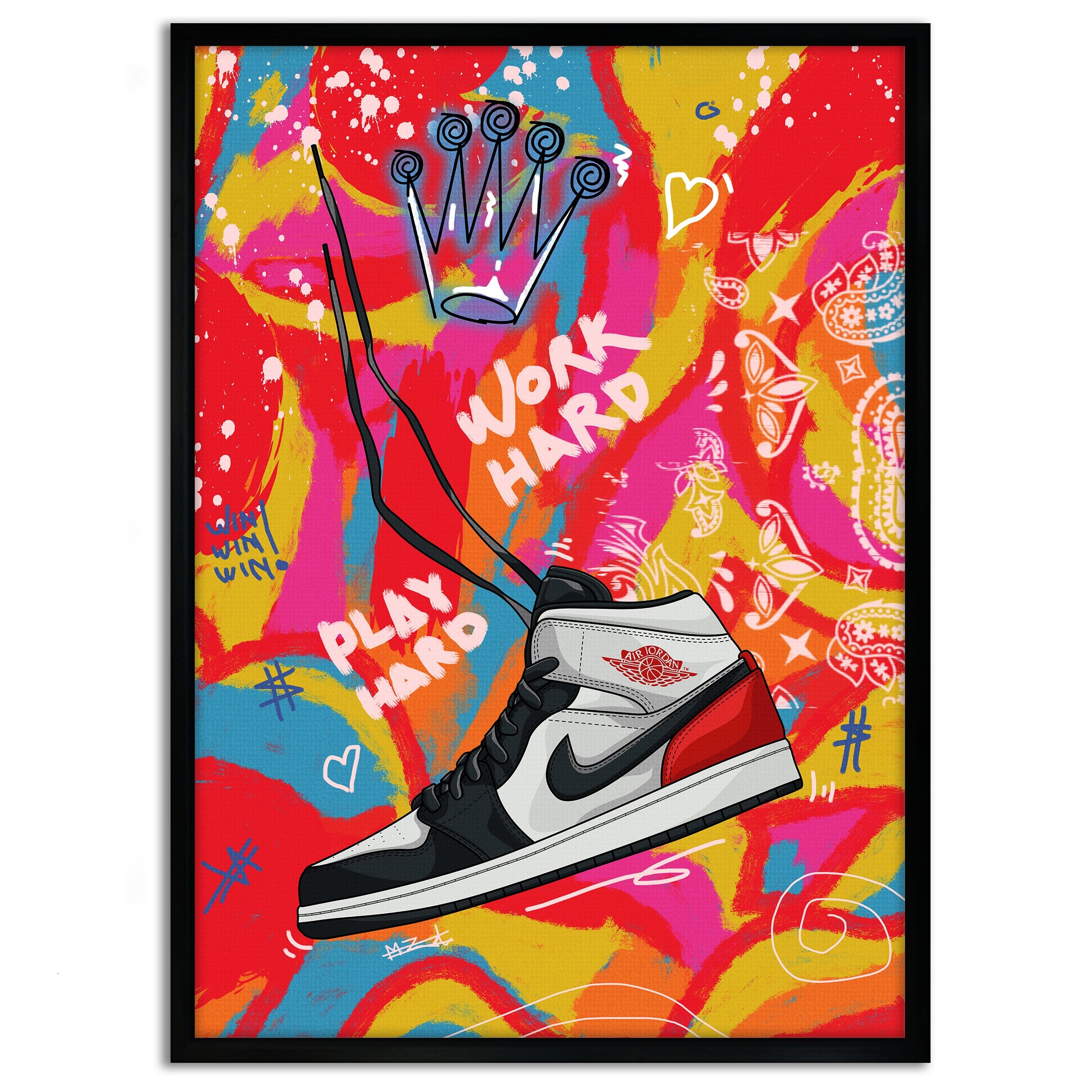 Jordans MJ - Leinwandbild Pop Art Mildwords Canvas