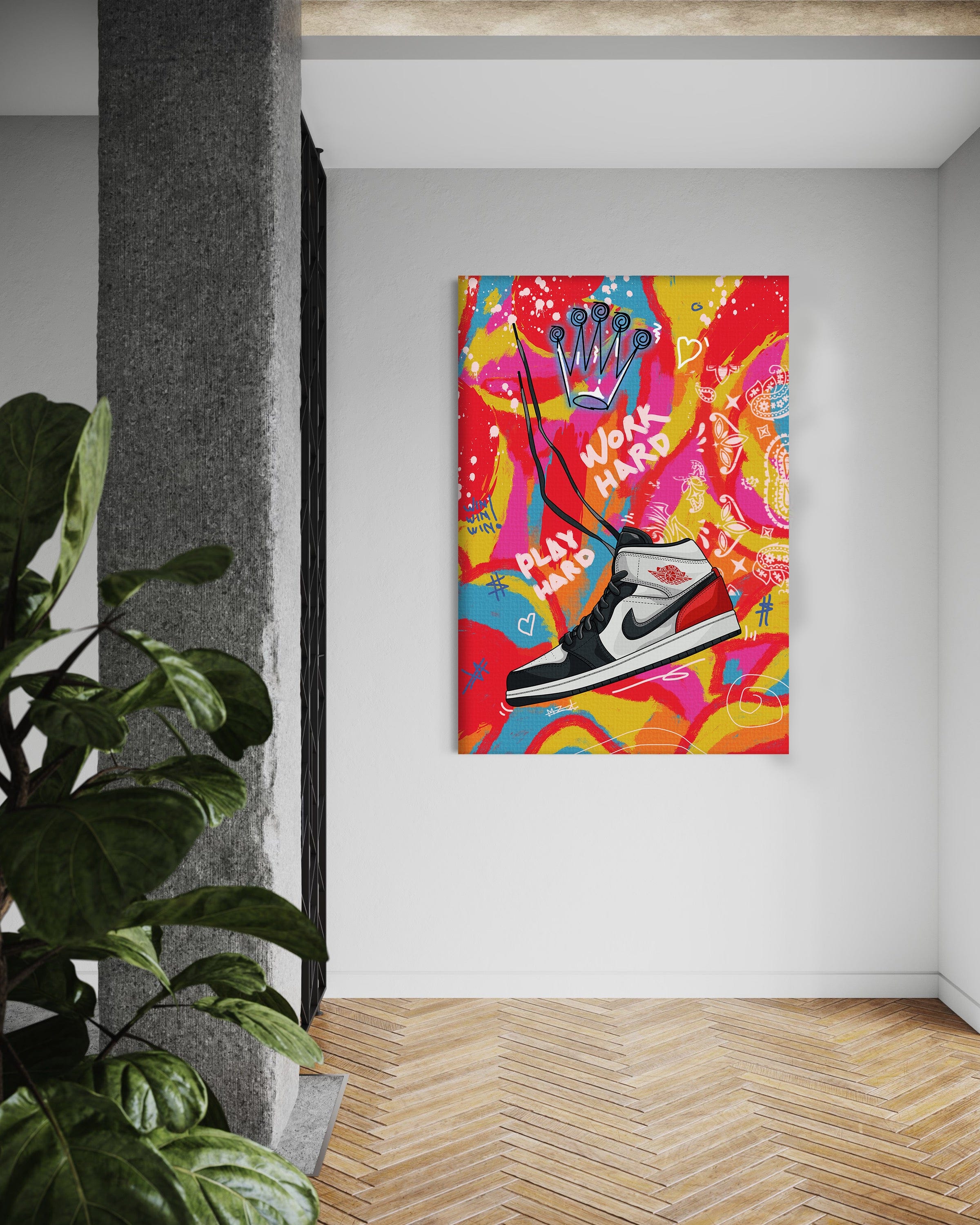 Jordans MJ - Leinwandbild Pop Art Mildwords Canvas