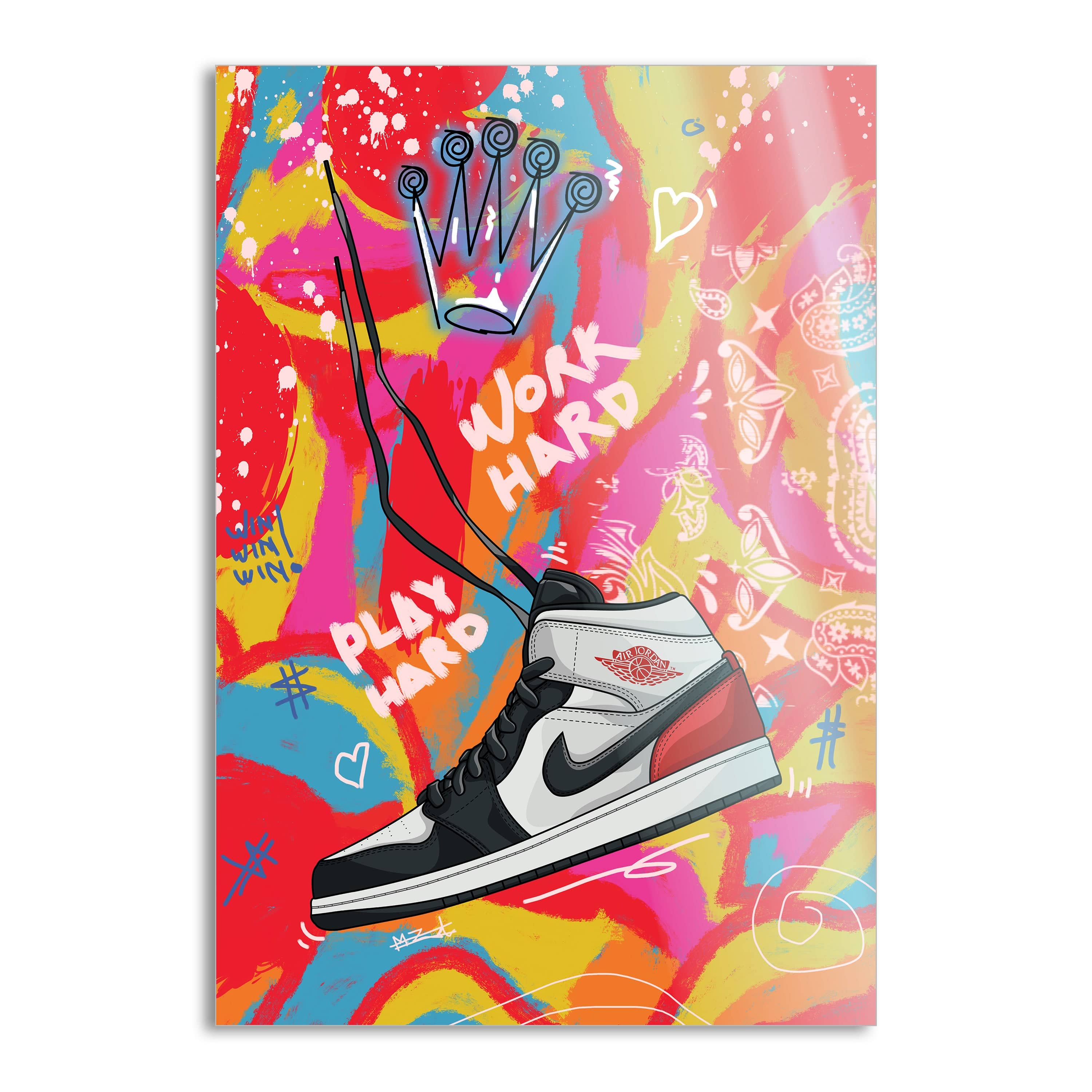 Jordans MJ - Leinwandbild Pop Art Mildwords Canvas