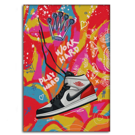 Jordans MJ - Leinwandbild Pop Art Mildwords Canvas