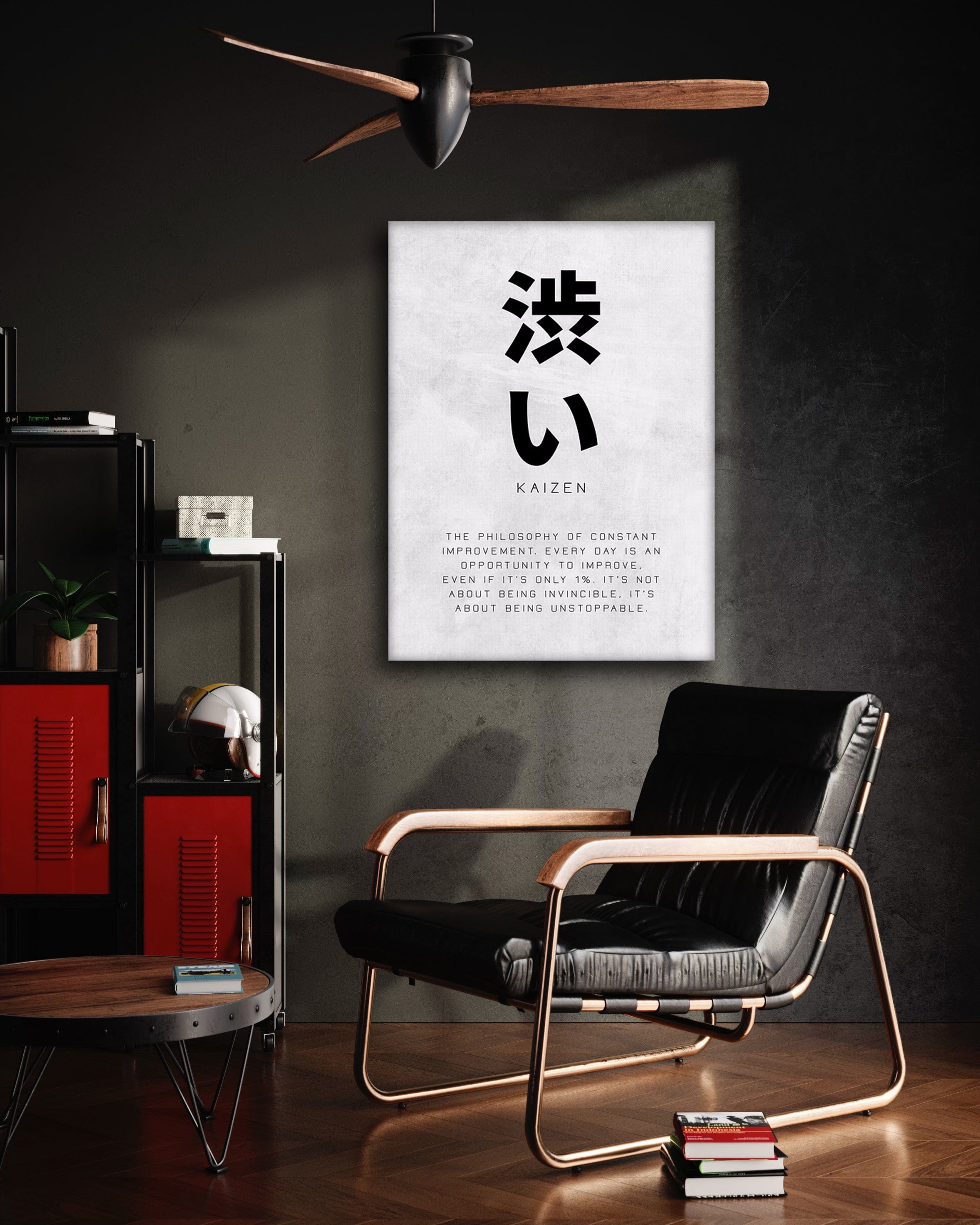 Kaizen Constant Improvement - Leinwandbild Motivation SimpleCanvas Canvas