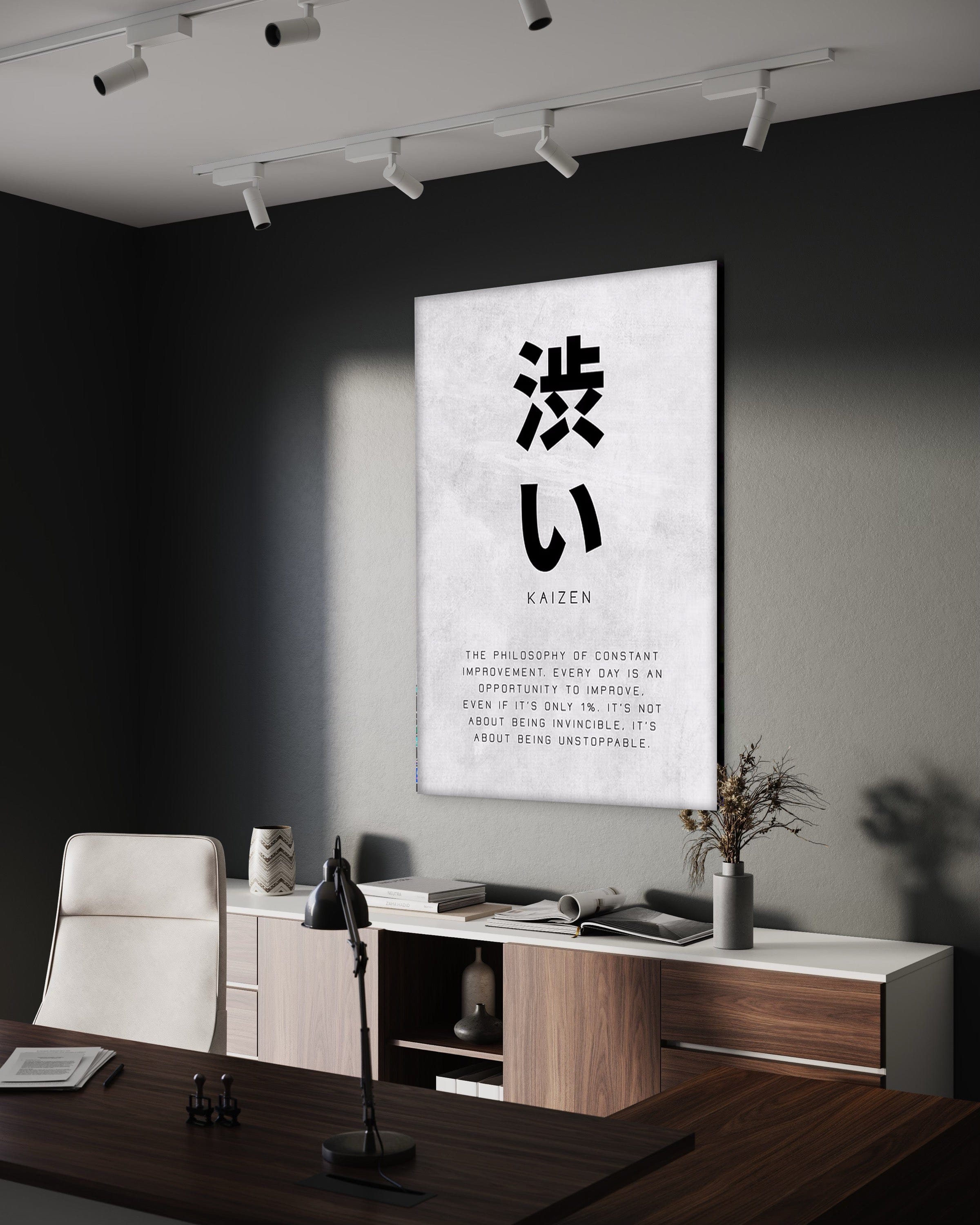 Kaizen Constant Improvement - Leinwandbild Motivation SimpleCanvas Canvas