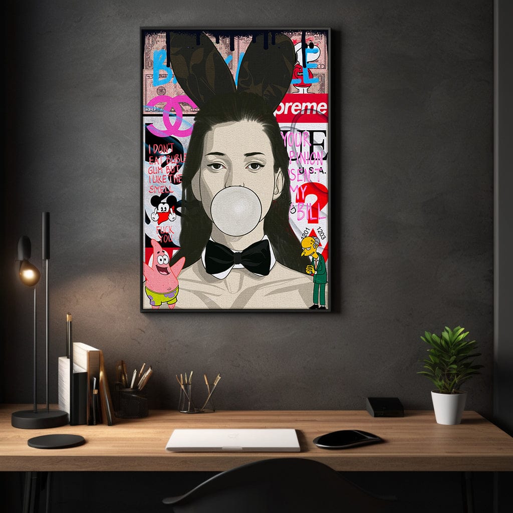 Kate Moss - Leinwandbild Pop Art Mildwords Canvas
