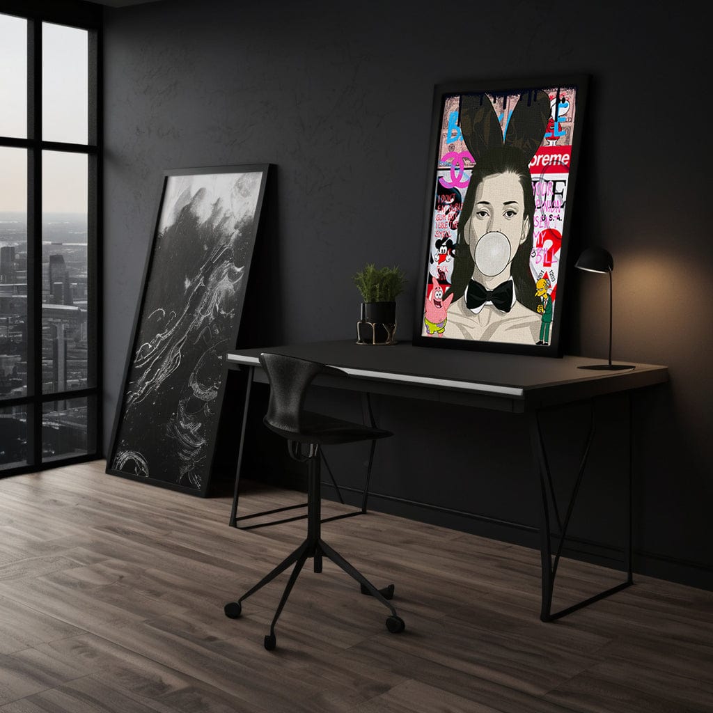 Kate Moss - Leinwandbild Pop Art Mildwords Canvas