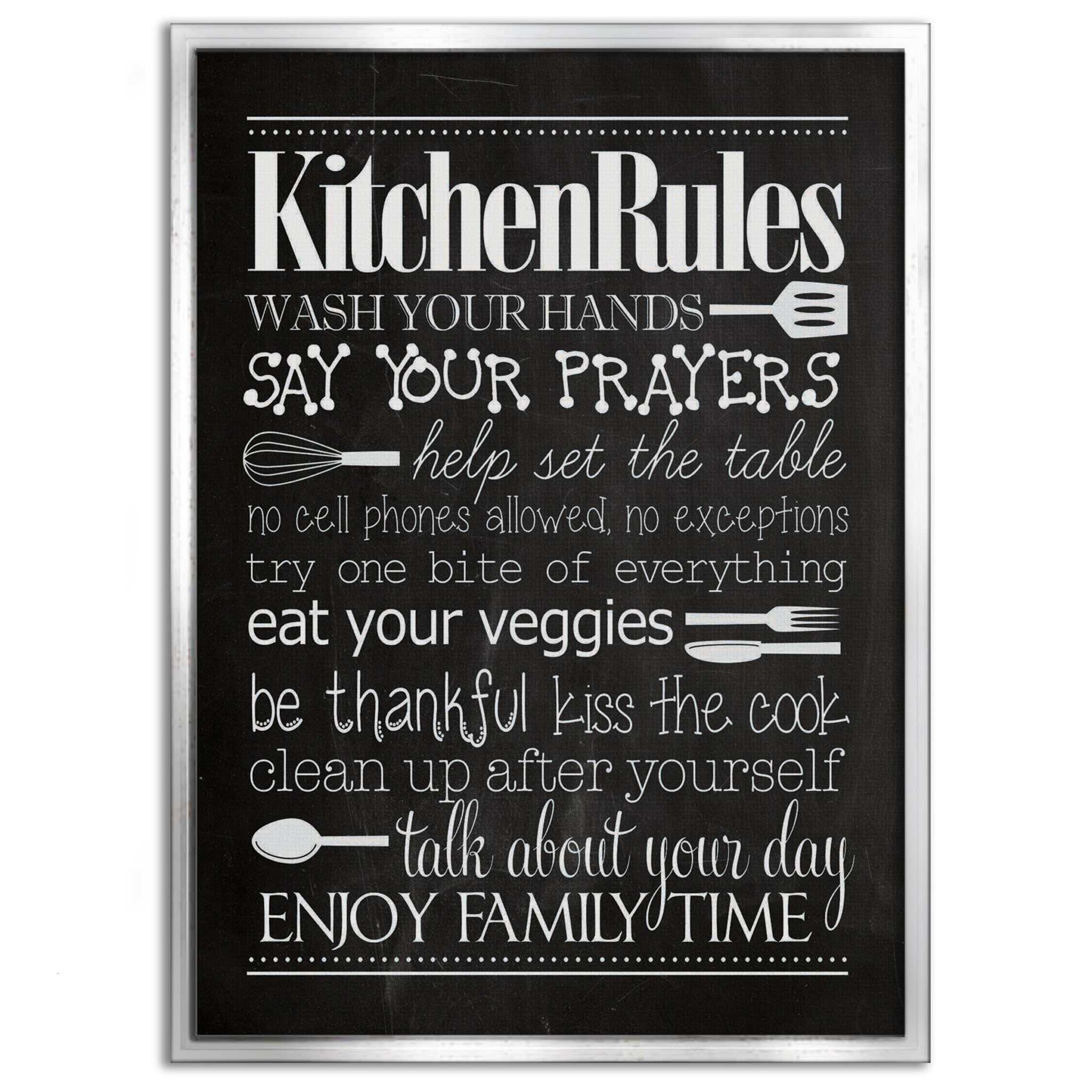 Kitchen Rules - Leinwandbild Lifestyle SimpleCanvas Canvas