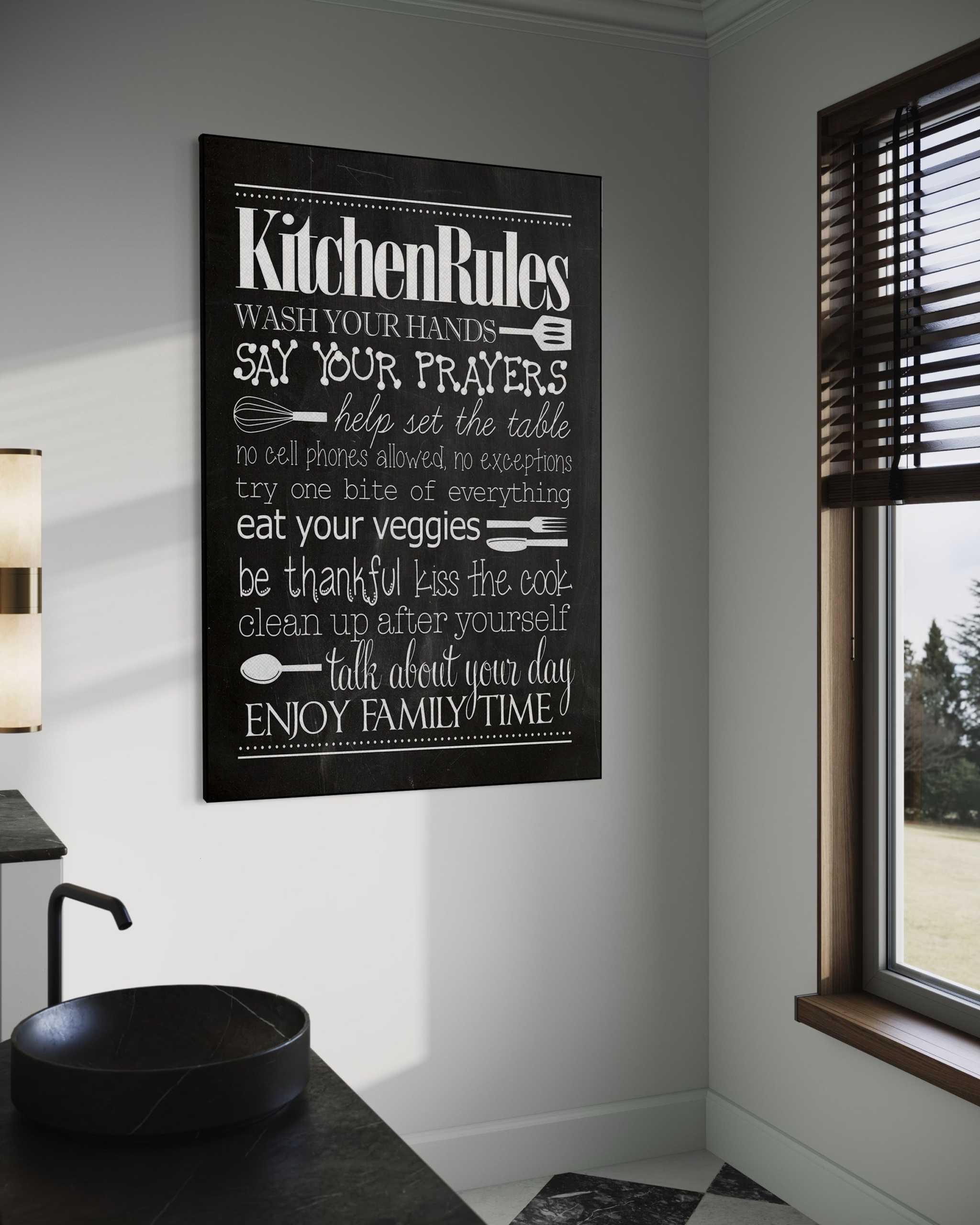 Kitchen Rules - Leinwandbild Lifestyle SimpleCanvas Canvas