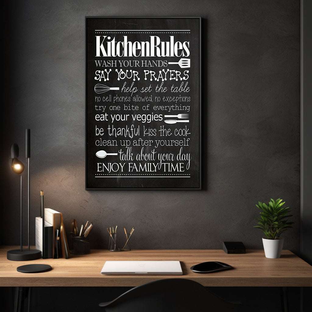 Kitchen Rules - Leinwandbild Lifestyle SimpleCanvas Canvas