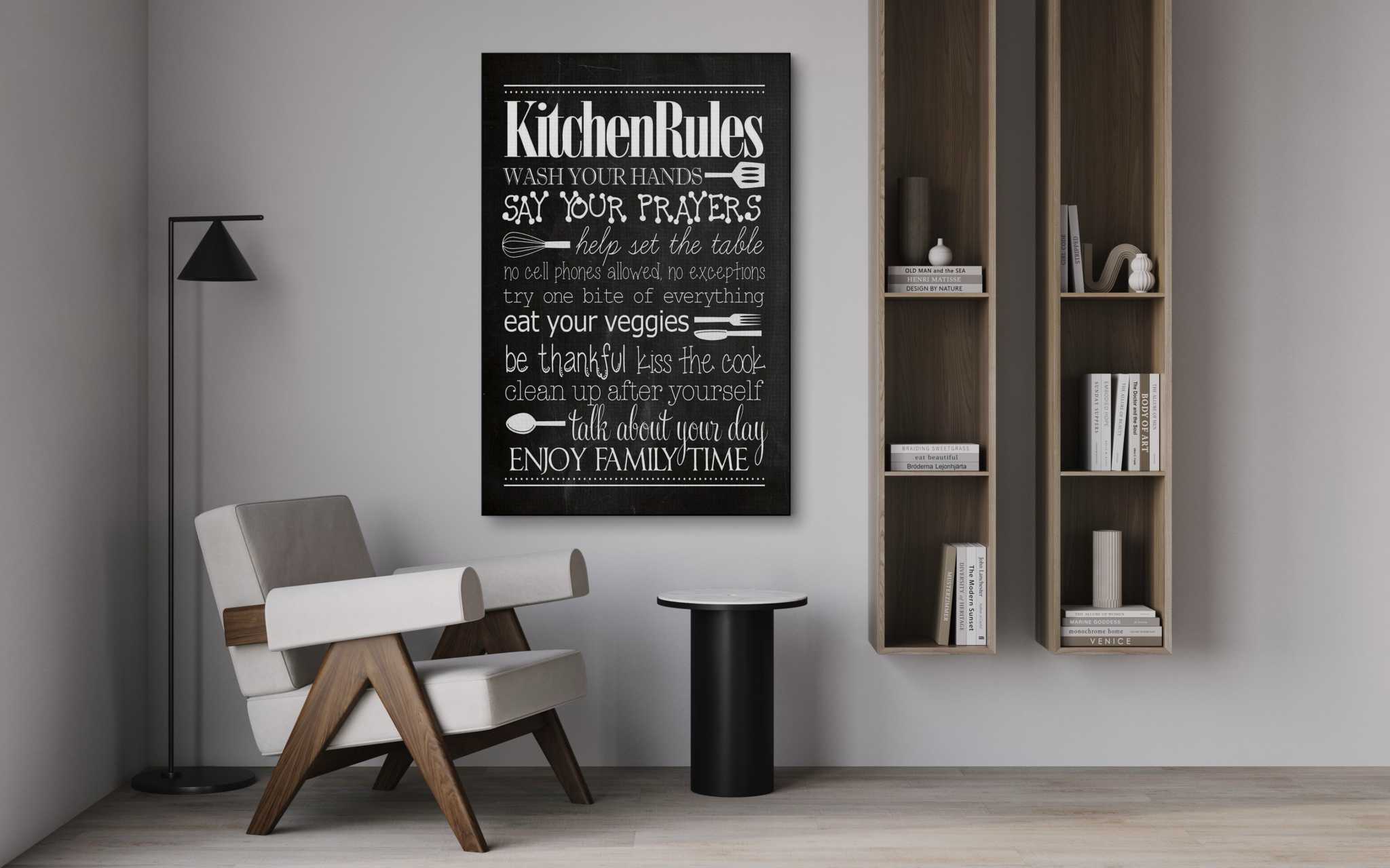 Kitchen Rules - Leinwandbild Lifestyle SimpleCanvas Canvas