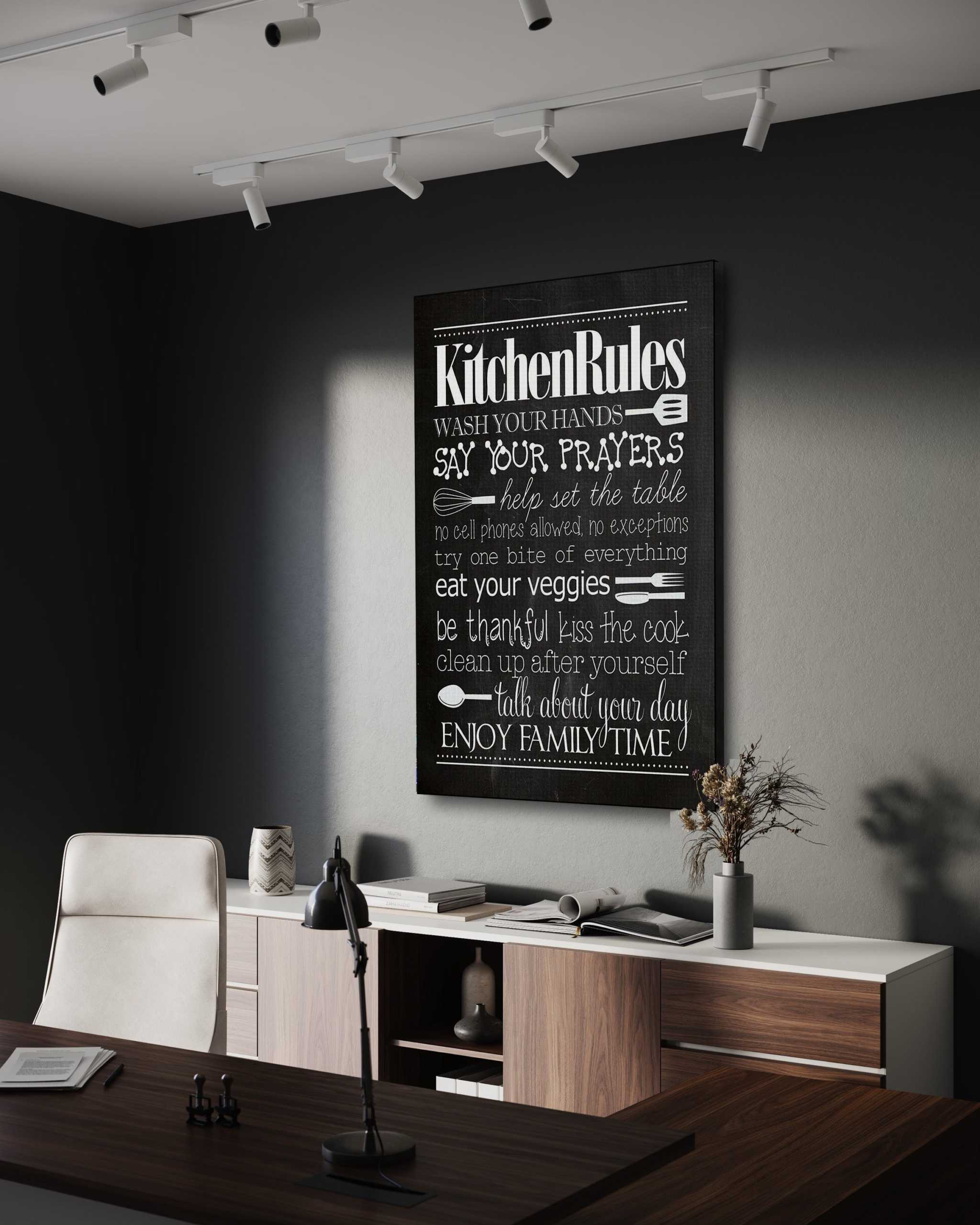 Kitchen Rules - Leinwandbild Lifestyle SimpleCanvas Canvas